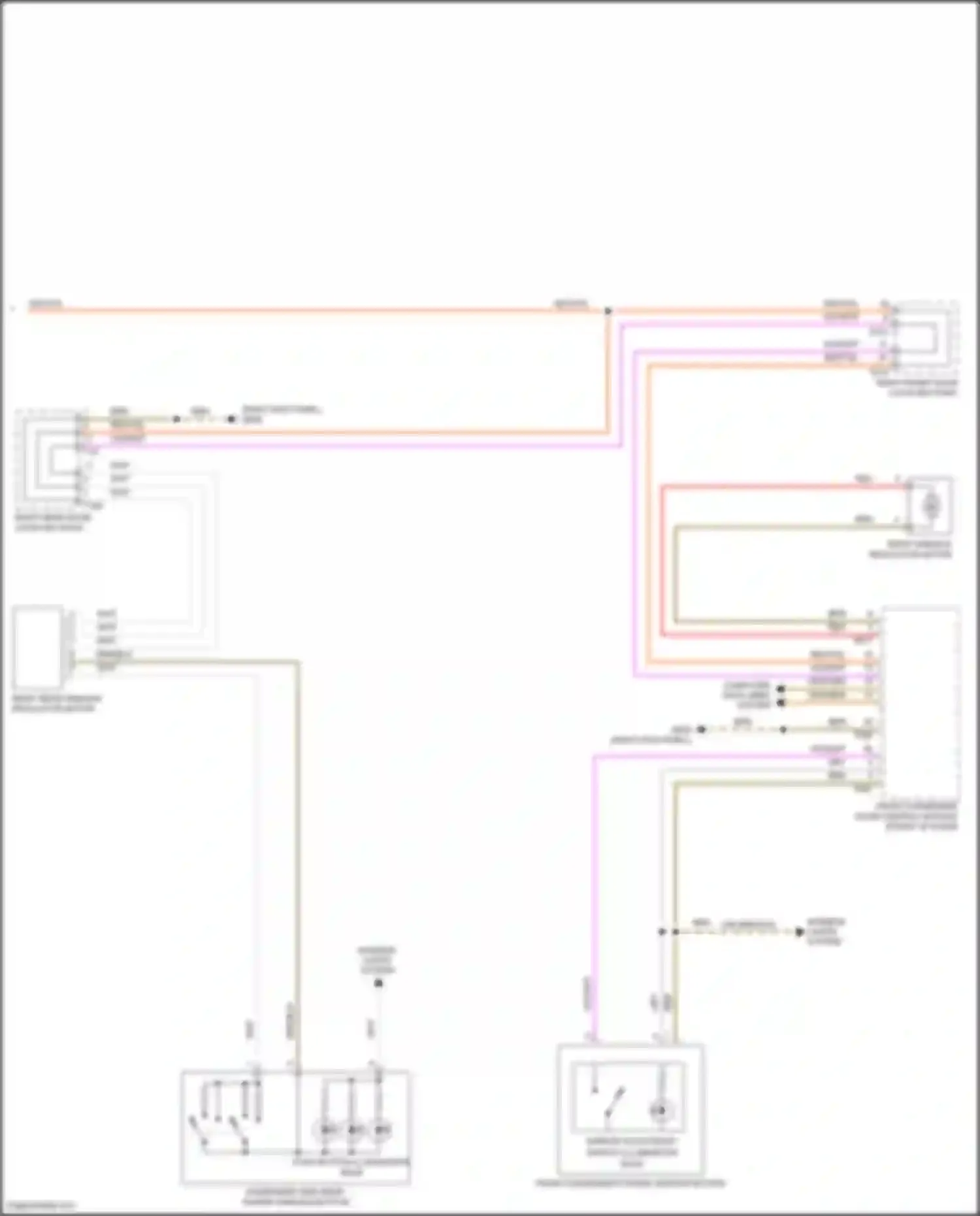 Wiring diagram push button illumination bulb for Volkswagen Golf GTI VII facelift (2017-2020) (4 of 4)
