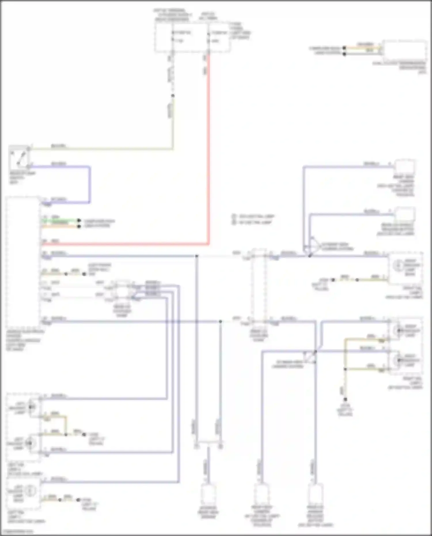 Wiring diagram right backup lamp bulb for Volkswagen Golf GTI VII facelift (2017-2020) (1 of 4)