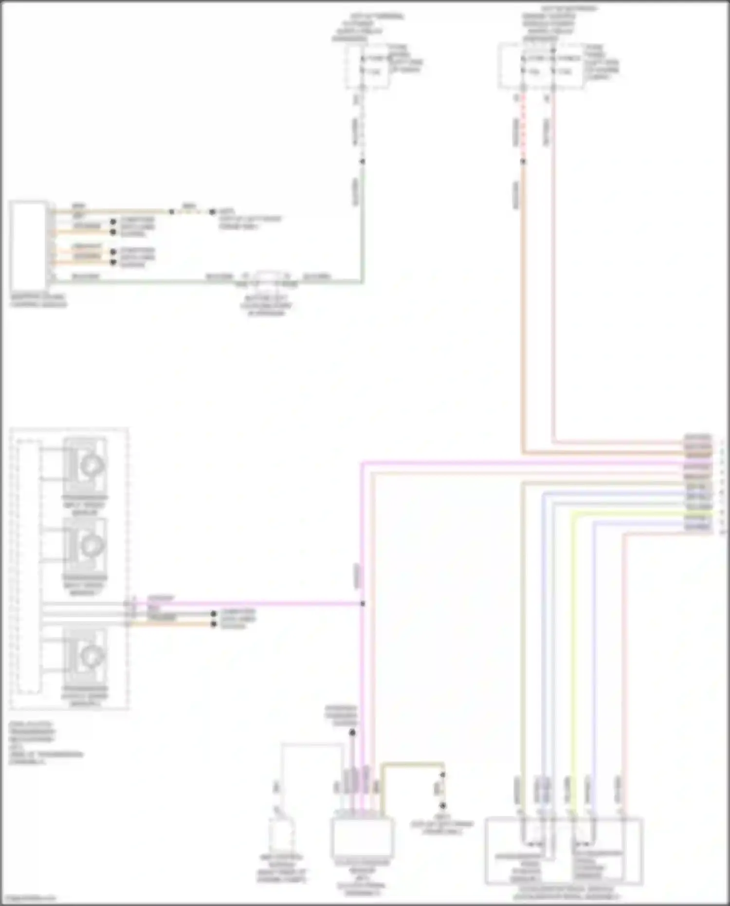 Wiring diagram transmission input speed sensor 1 for Volkswagen Golf GTI VII facelift (2017-2020) (2 of 2)