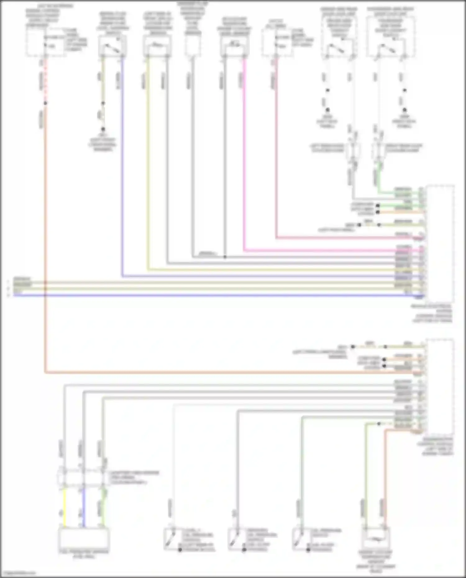 Wiring diagram brake fluid level warning switch for Volkswagen Golf GTI VIII (2019-2024) (3 of 4)