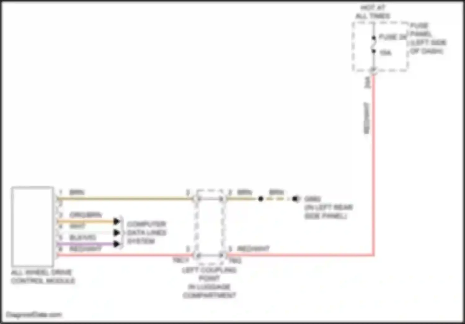Wiring diagram computer data lines system for Volkswagen Golf GTI VIII (2019-2024) (13 of 77)