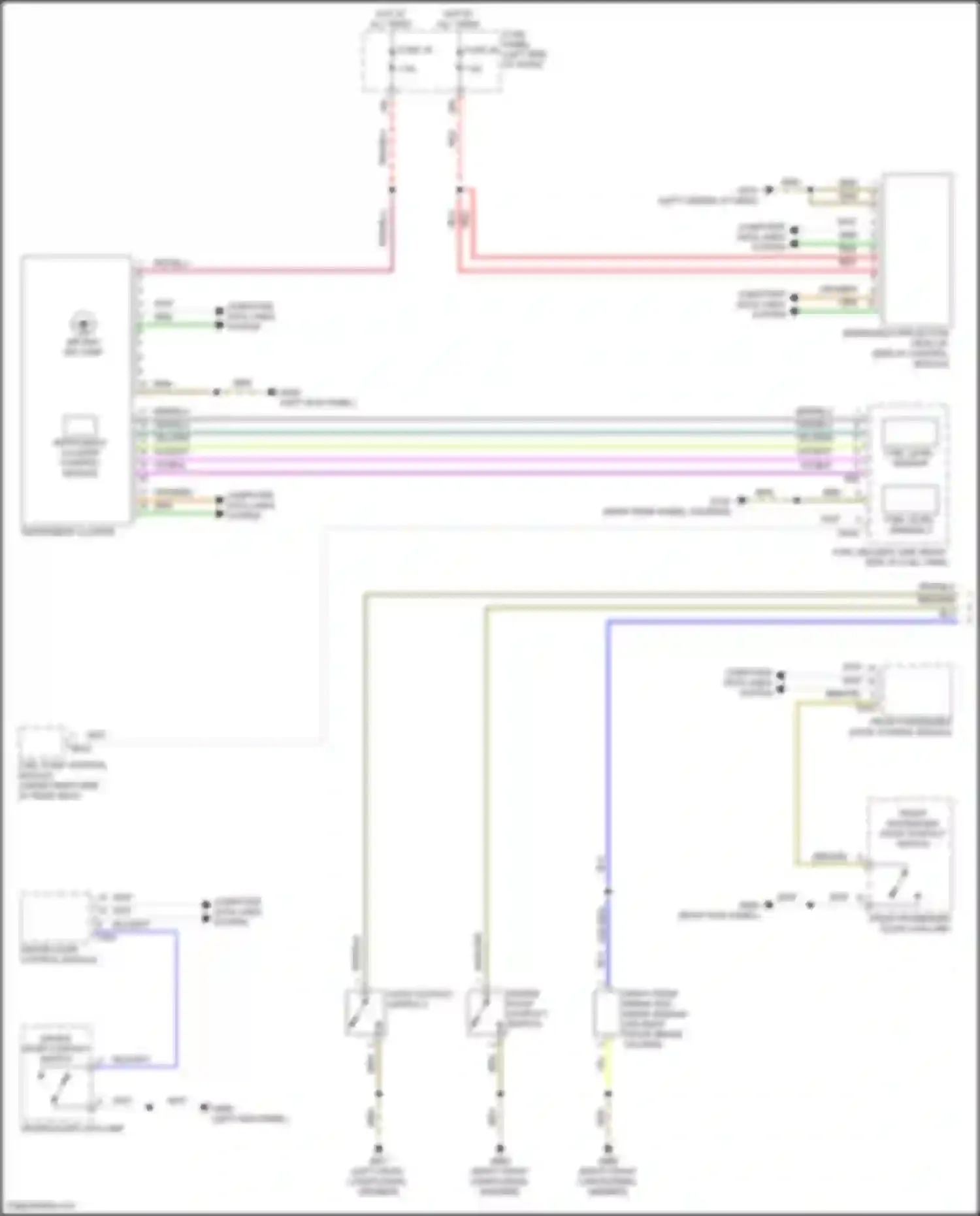 Wiring diagram computer data lines system for Volkswagen Golf GTI VIII (2019-2024) (5 of 77)