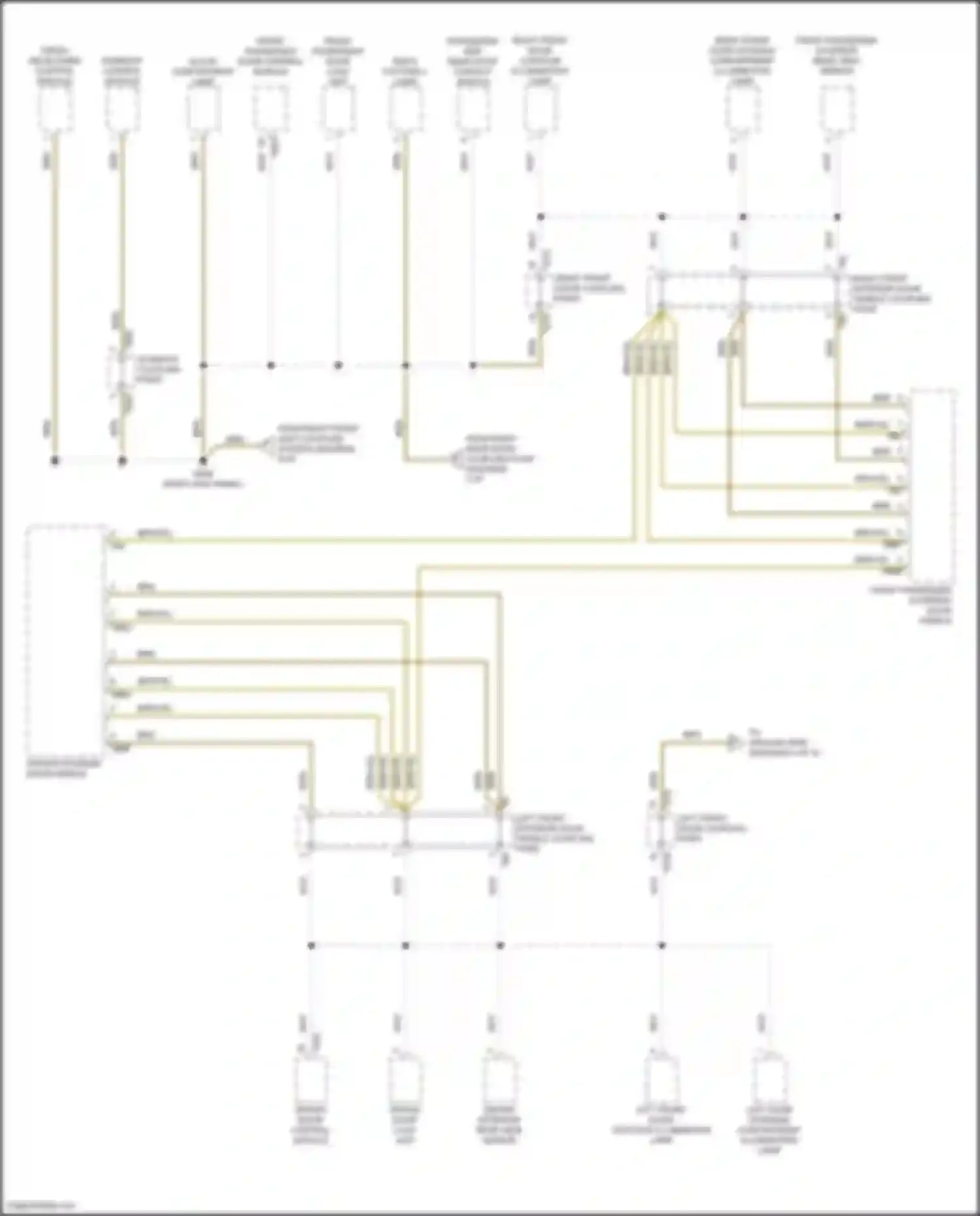 Wiring diagram front passenger door control module for Volkswagen Golf GTI VIII (2019-2024) (3 of 15)