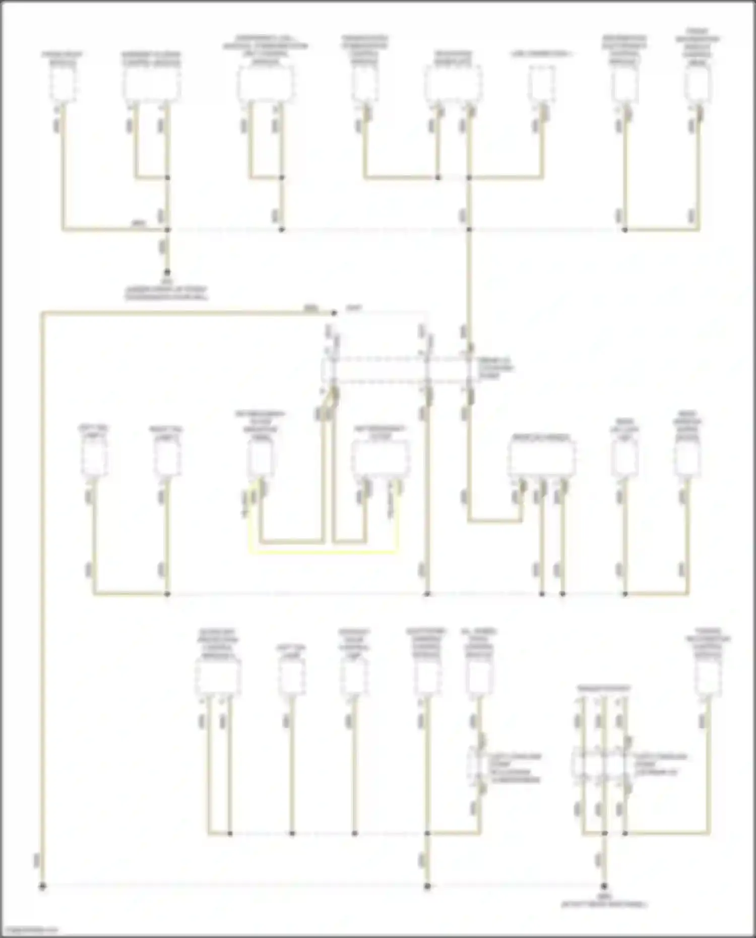 Wiring diagram left coupling point on rear lid for Volkswagen Golf GTI VIII (2019-2024) (1 of 2)