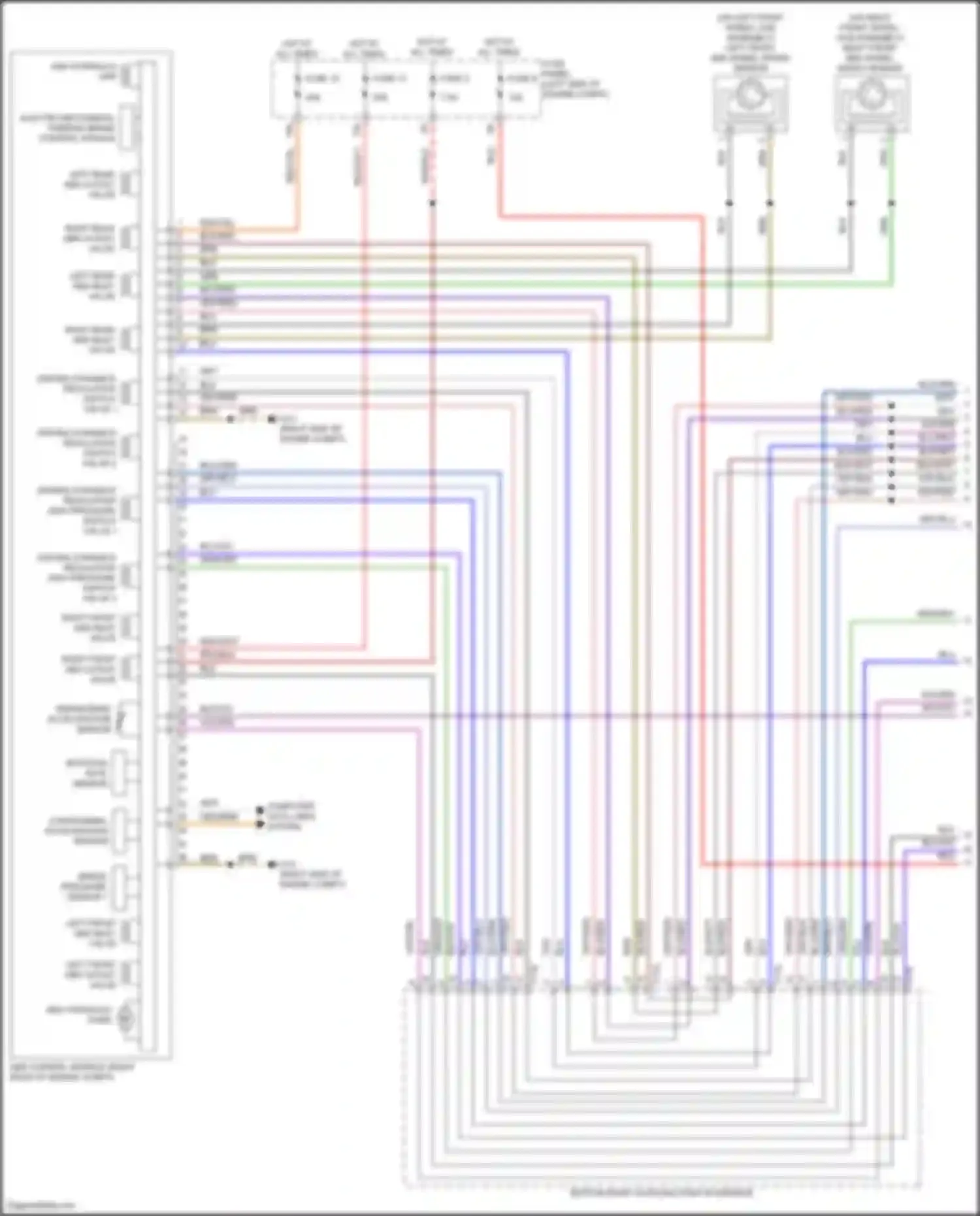 Wiring diagram left front abs inlet valve for Volkswagen Golf GTI VIII (2019-2024) (1 of 1)