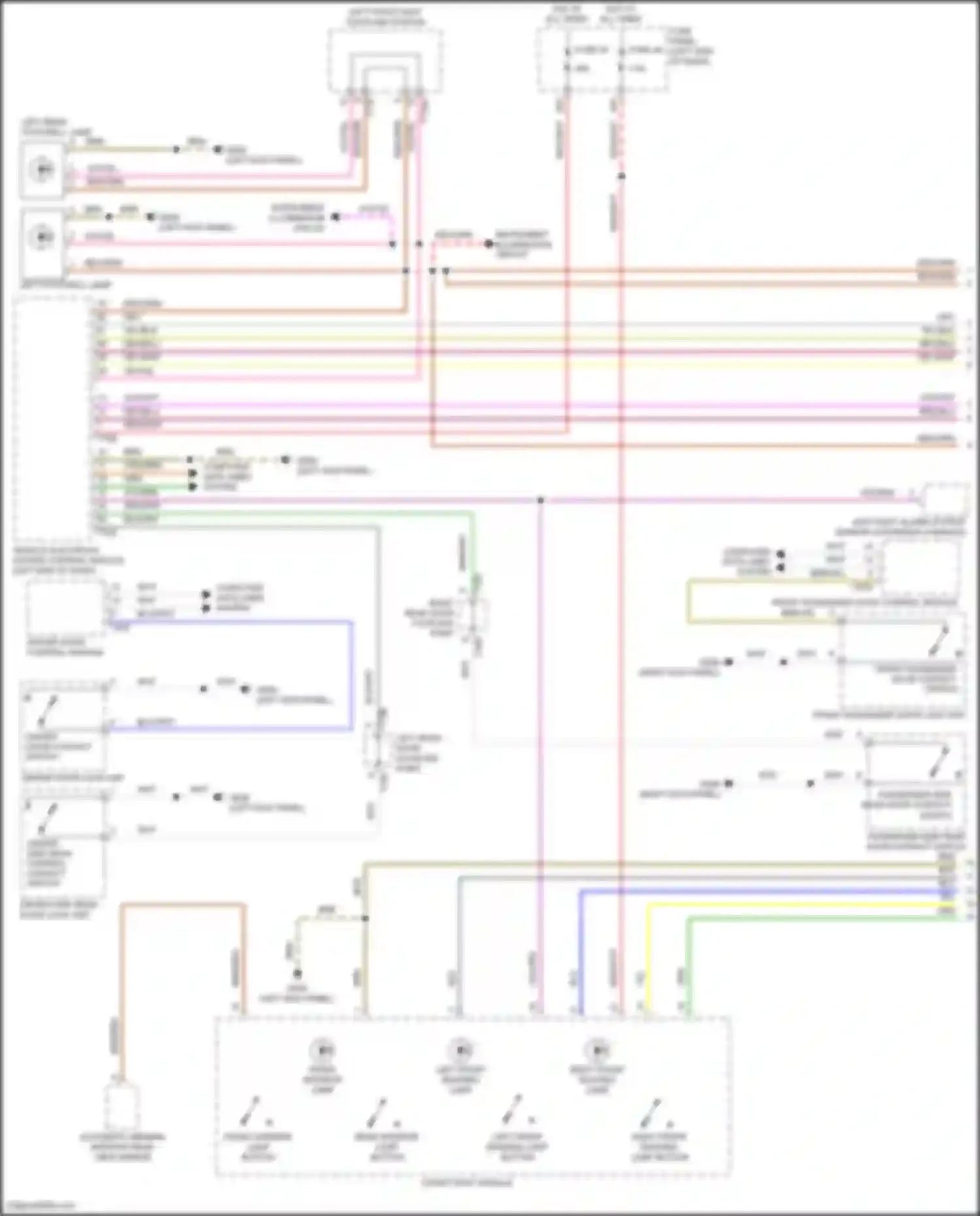 Wiring diagram left front reading lamp button for Volkswagen Golf GTI VIII (2019-2024) (1 of 1)