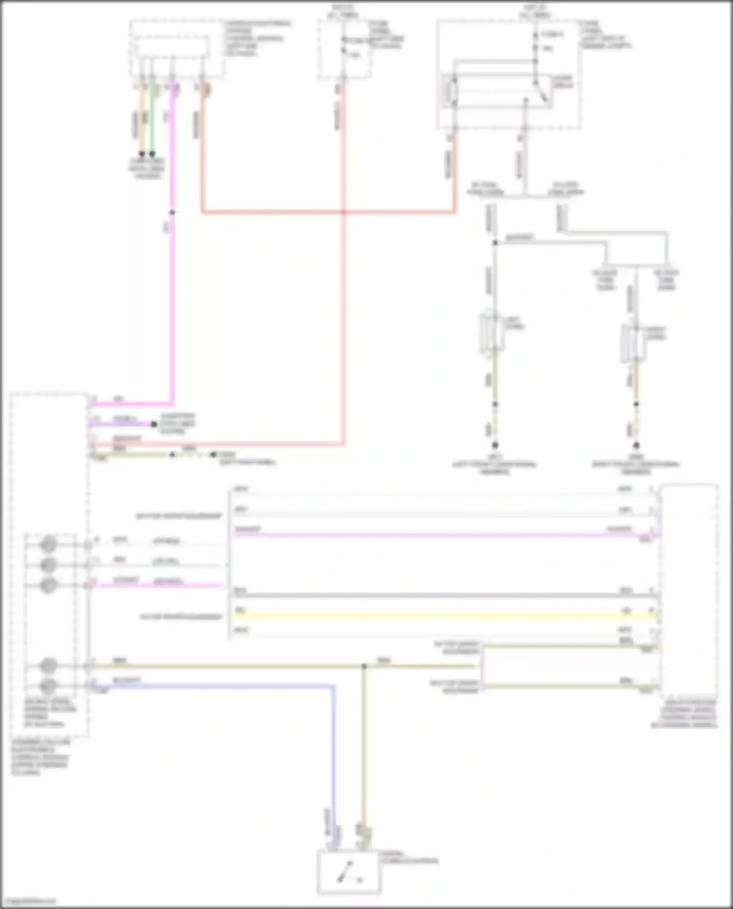 Wiring diagram multi-function steering wheel control module for Volkswagen Golf GTI VIII (2019-2024) (4 of 5)