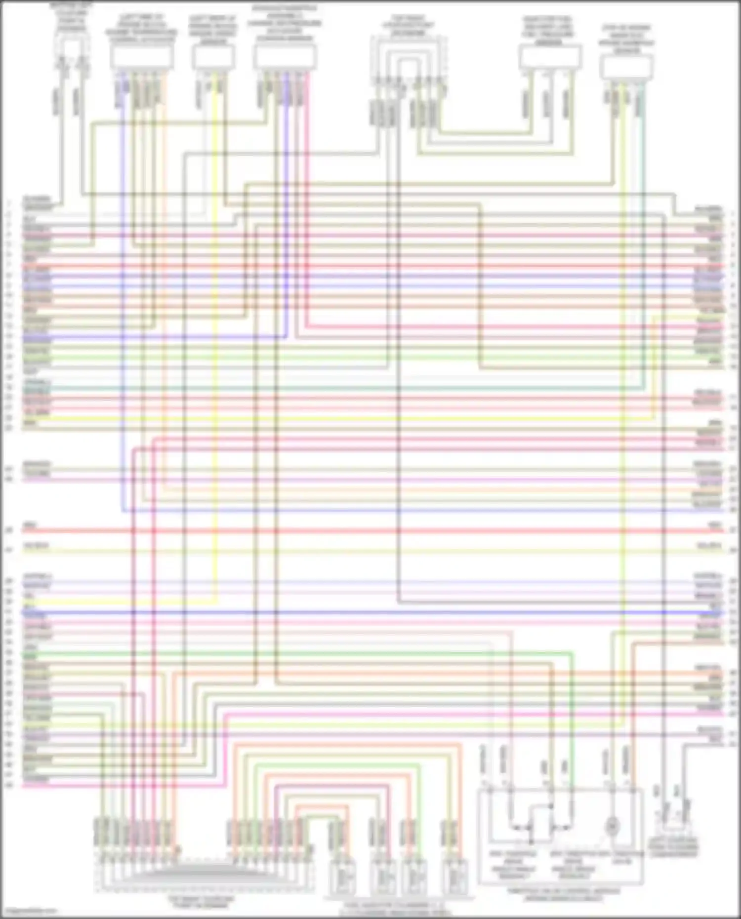 Golf R Volkswagen VII facelift (2017-2020): Wiring diagram engine performance 2.0l turbo, engine controls circuit (5 of 9)