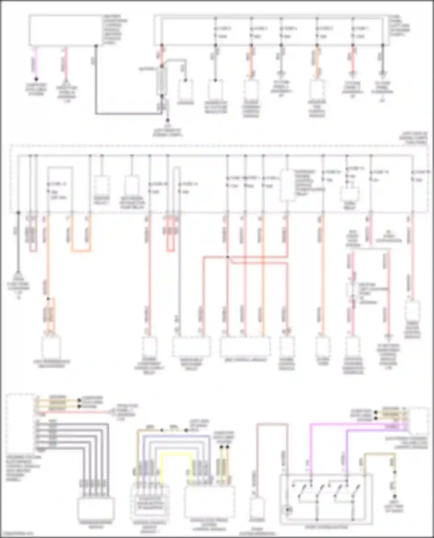 Golf R Volkswagen VII facelift (2017-2020): Power distribution circuit (1 of 4)