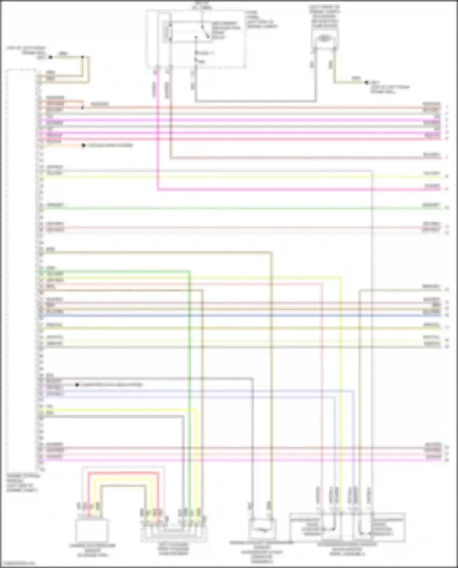 Wiring diagram accelerator pedal position sensor 2 for Volkswagen Golf R VII facelift (2017-2020) (2 of 2)