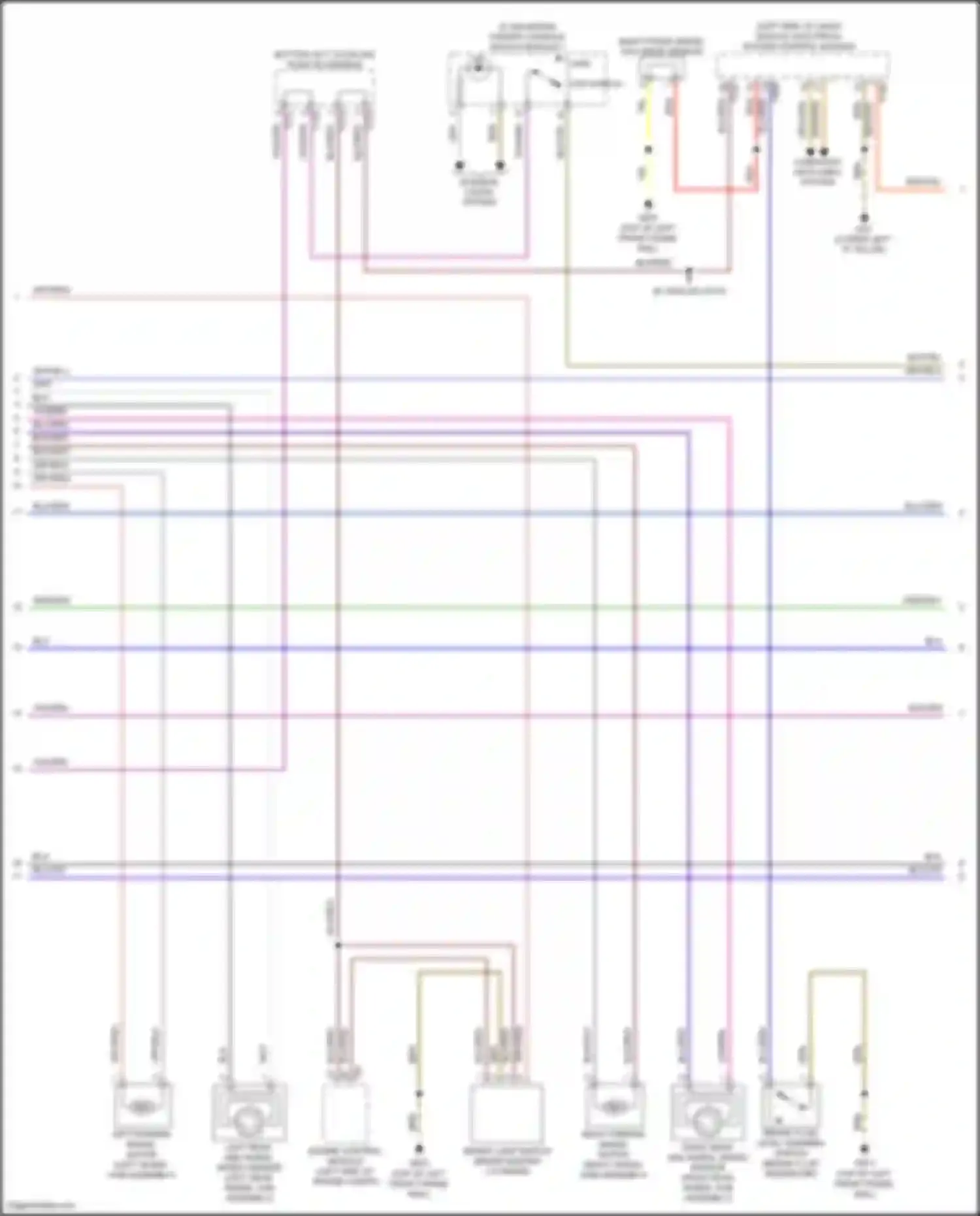 Wiring diagram brake fluid level warning switch for Volkswagen Golf R VII facelift (2017-2020) (1 of 4)