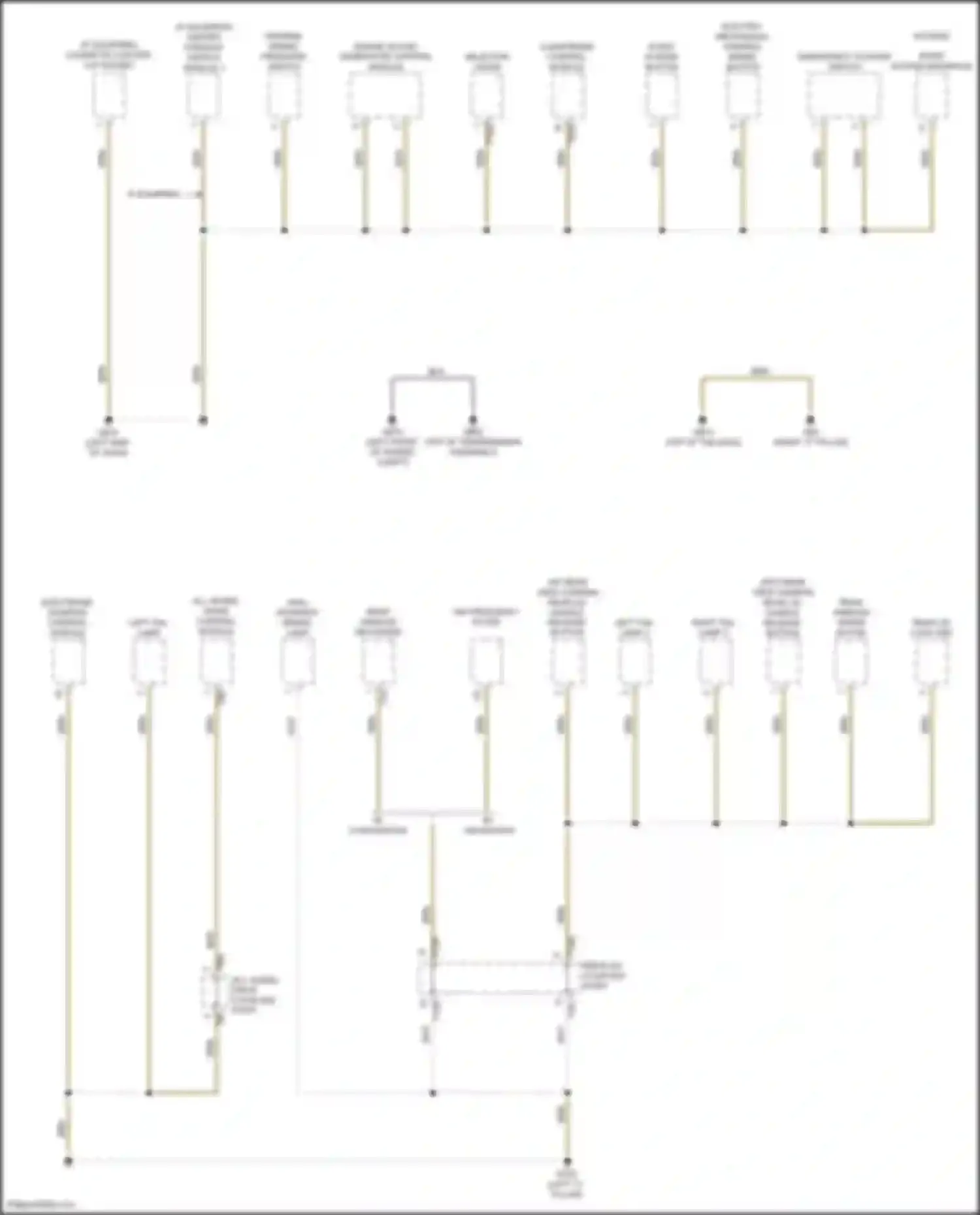 Wiring diagram center console switch module 1 for Volkswagen Golf R VII facelift (2017-2020) (2 of 7)