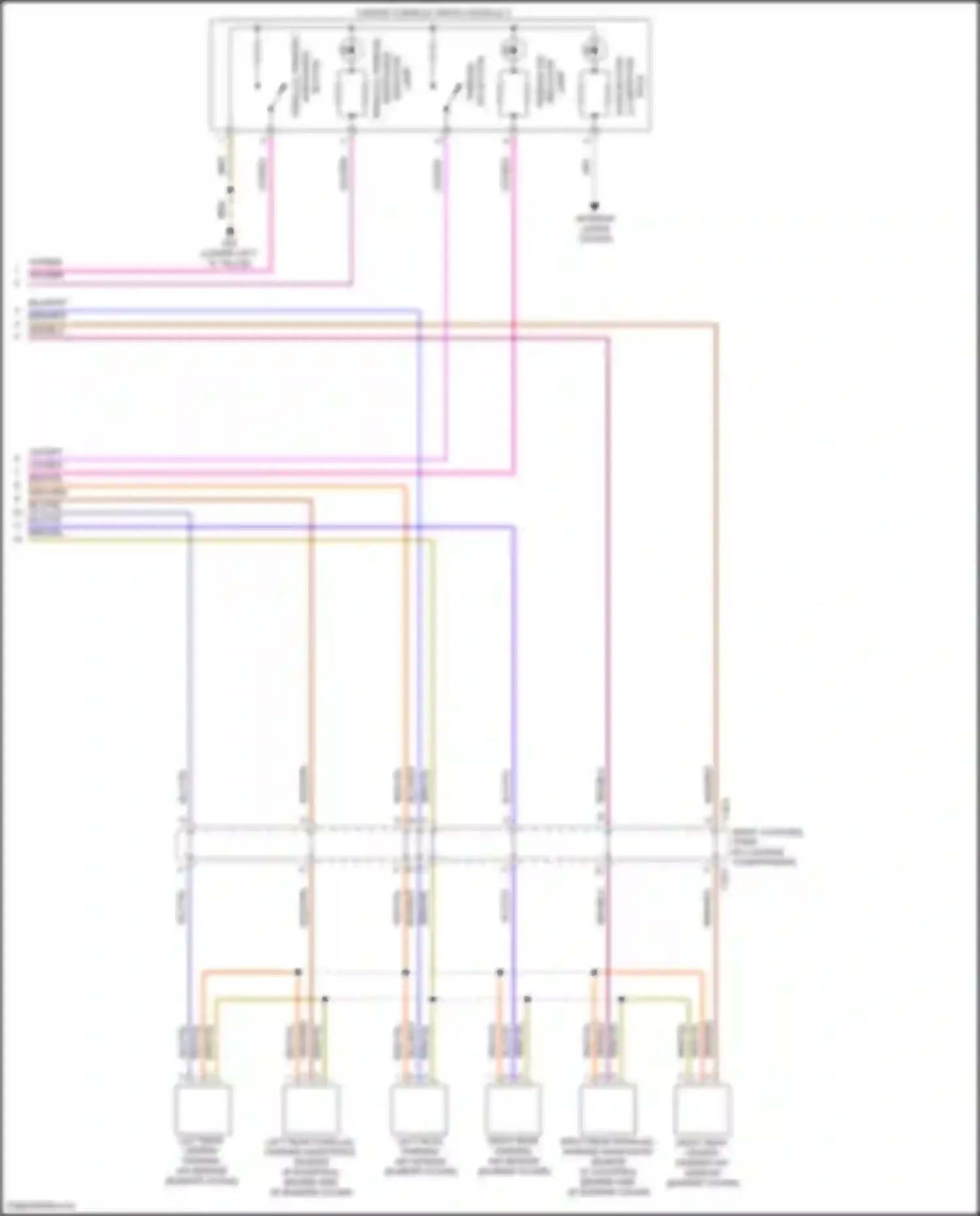 Wiring diagram center console switch module 2 for Volkswagen Golf R VII facelift (2017-2020) (3 of 3)