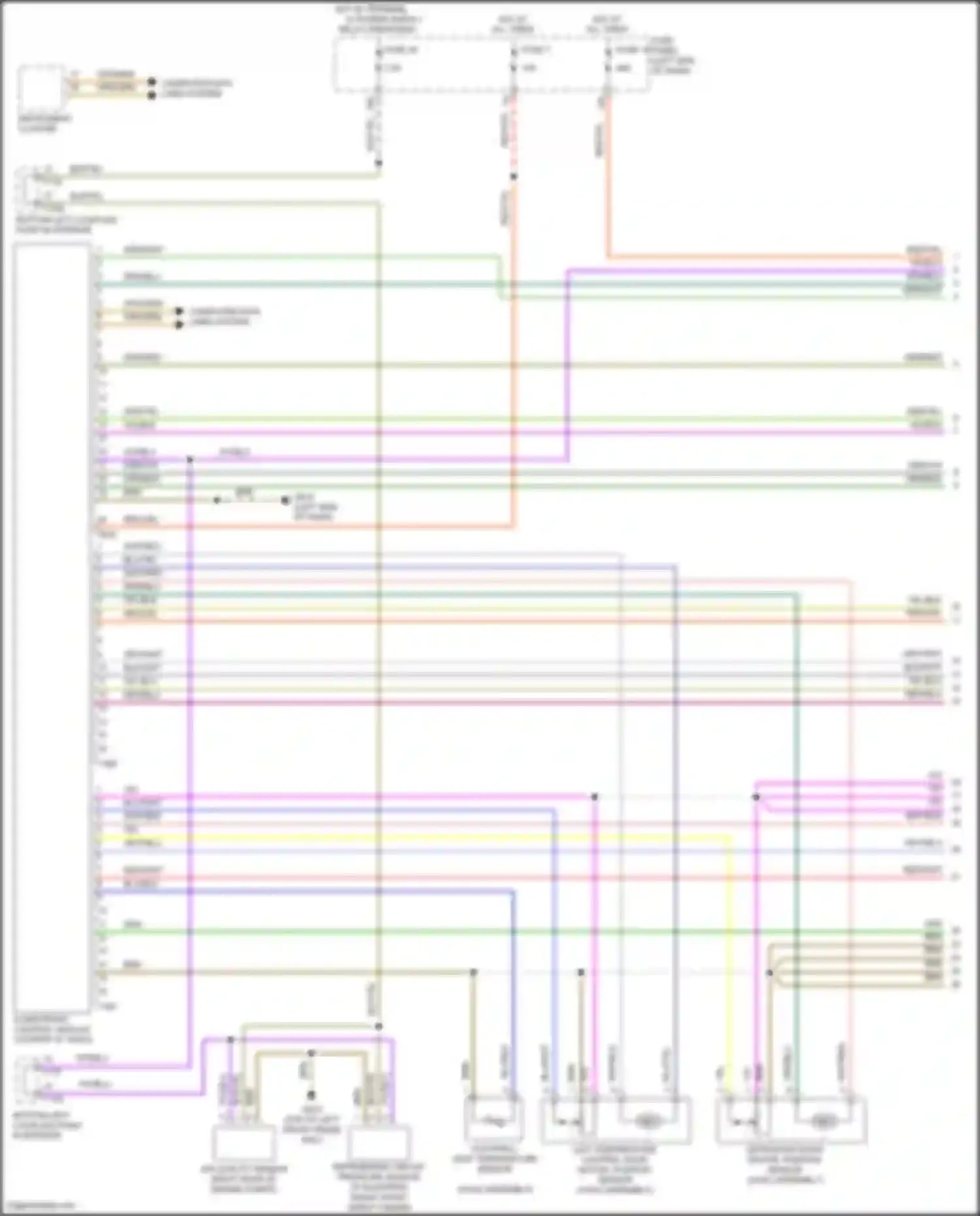 Wiring diagram computer data lines system for Volkswagen Golf R VII facelift (2017-2020) (52 of 74)