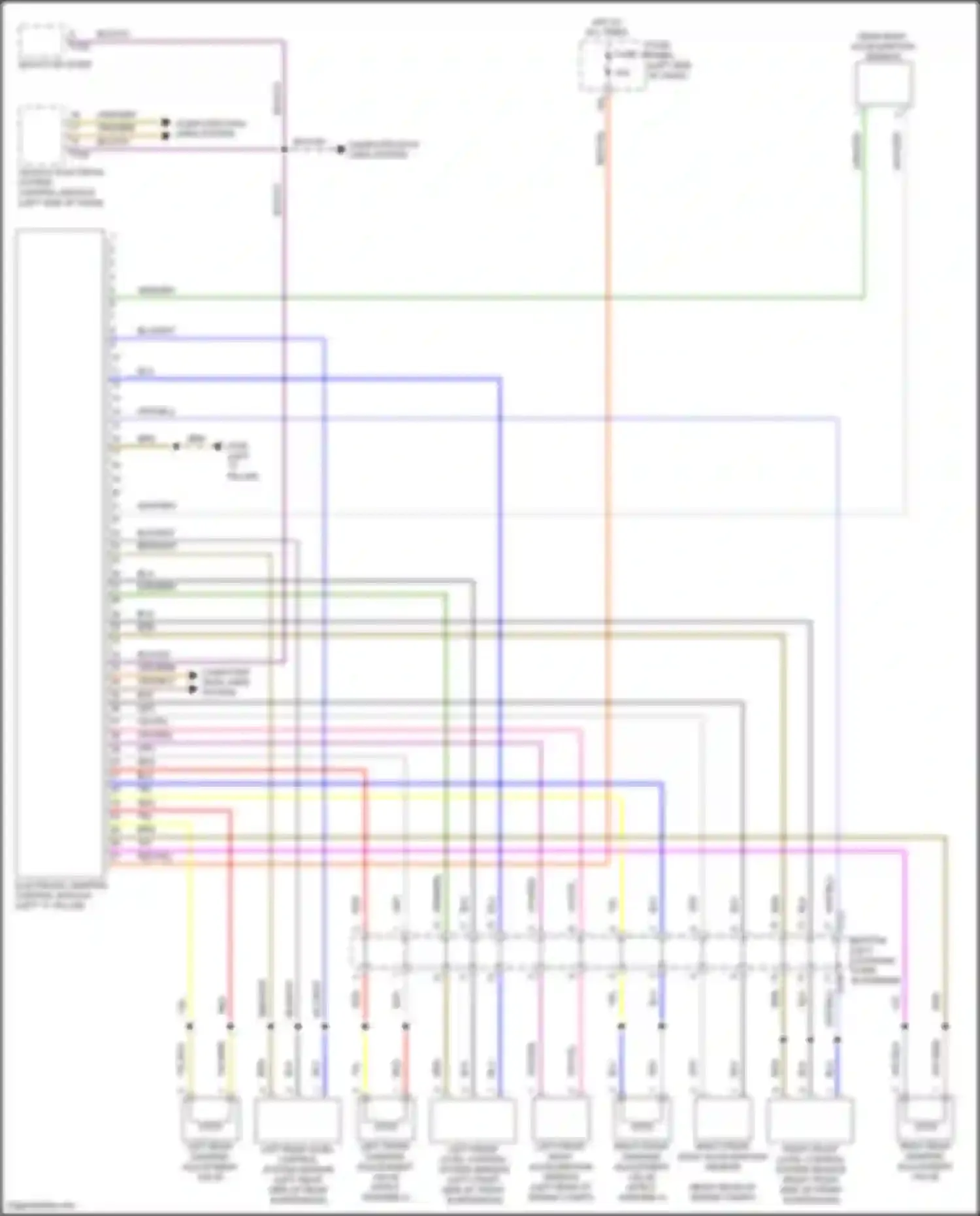 Wiring diagram computer data lines system for Volkswagen Golf R VII facelift (2017-2020) (56 of 74)