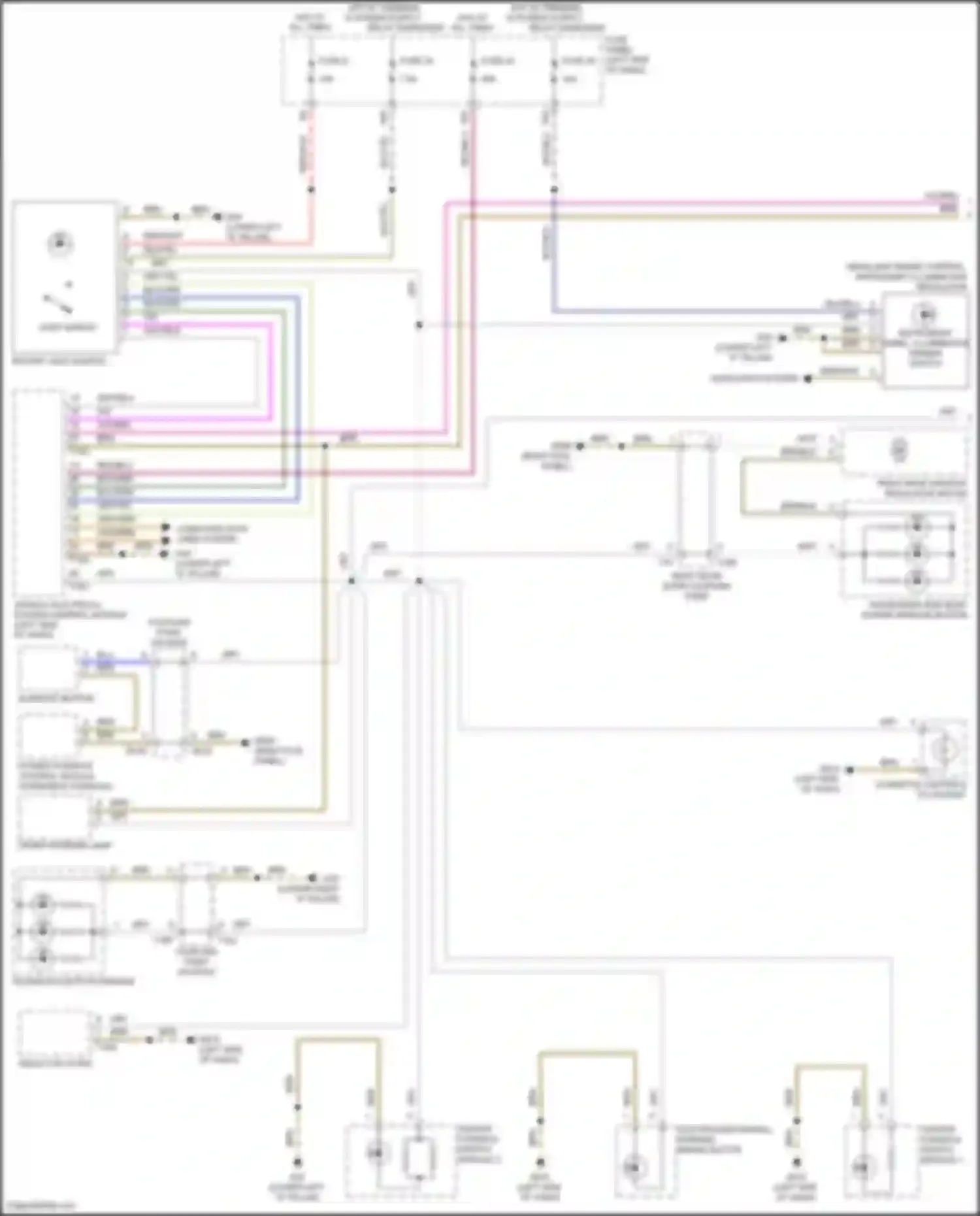 Wiring diagram computer data lines system for Volkswagen Golf R VII facelift (2017-2020) (44 of 74)