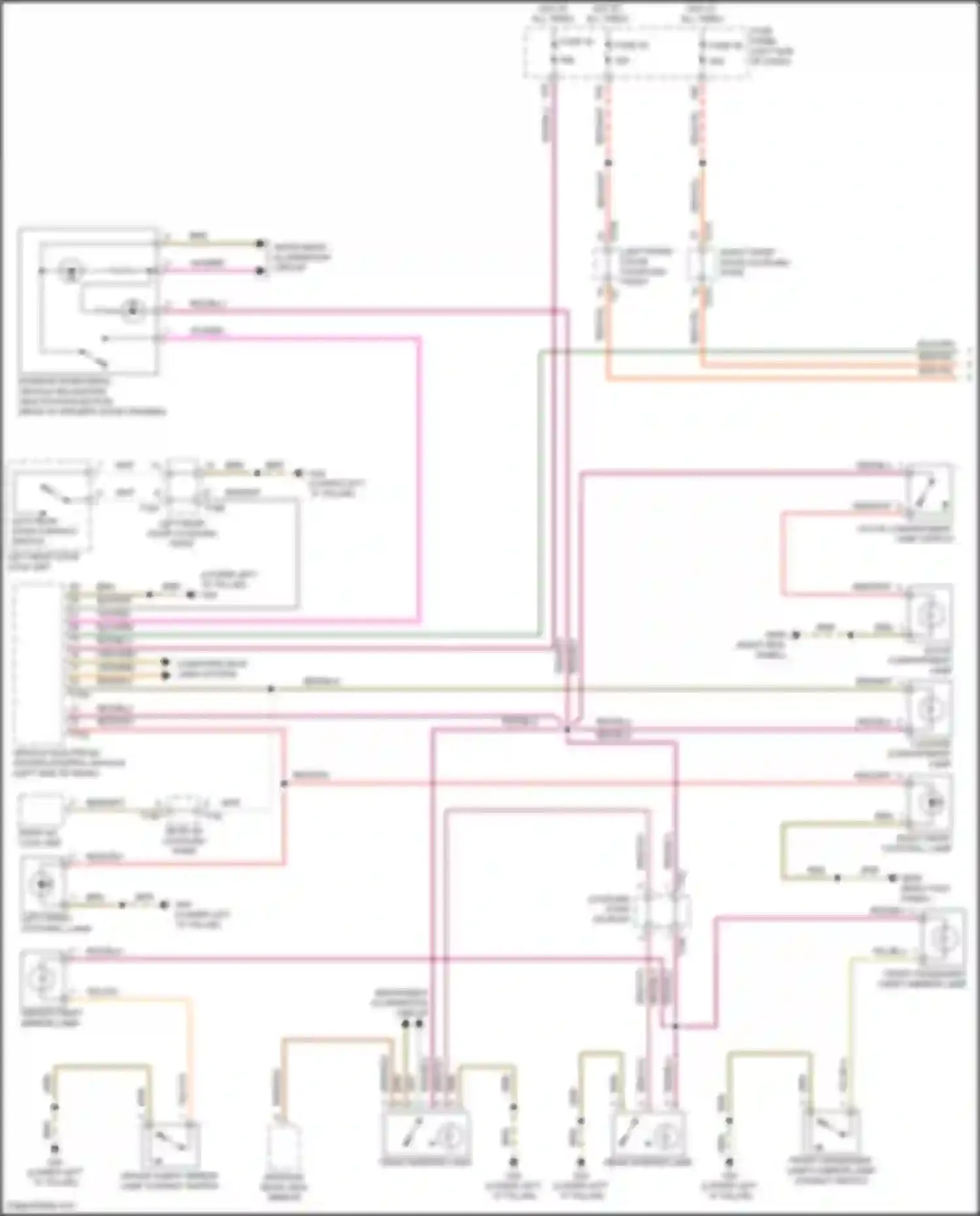 Wiring diagram computer data lines system for Volkswagen Golf R VII facelift (2017-2020) (55 of 74)