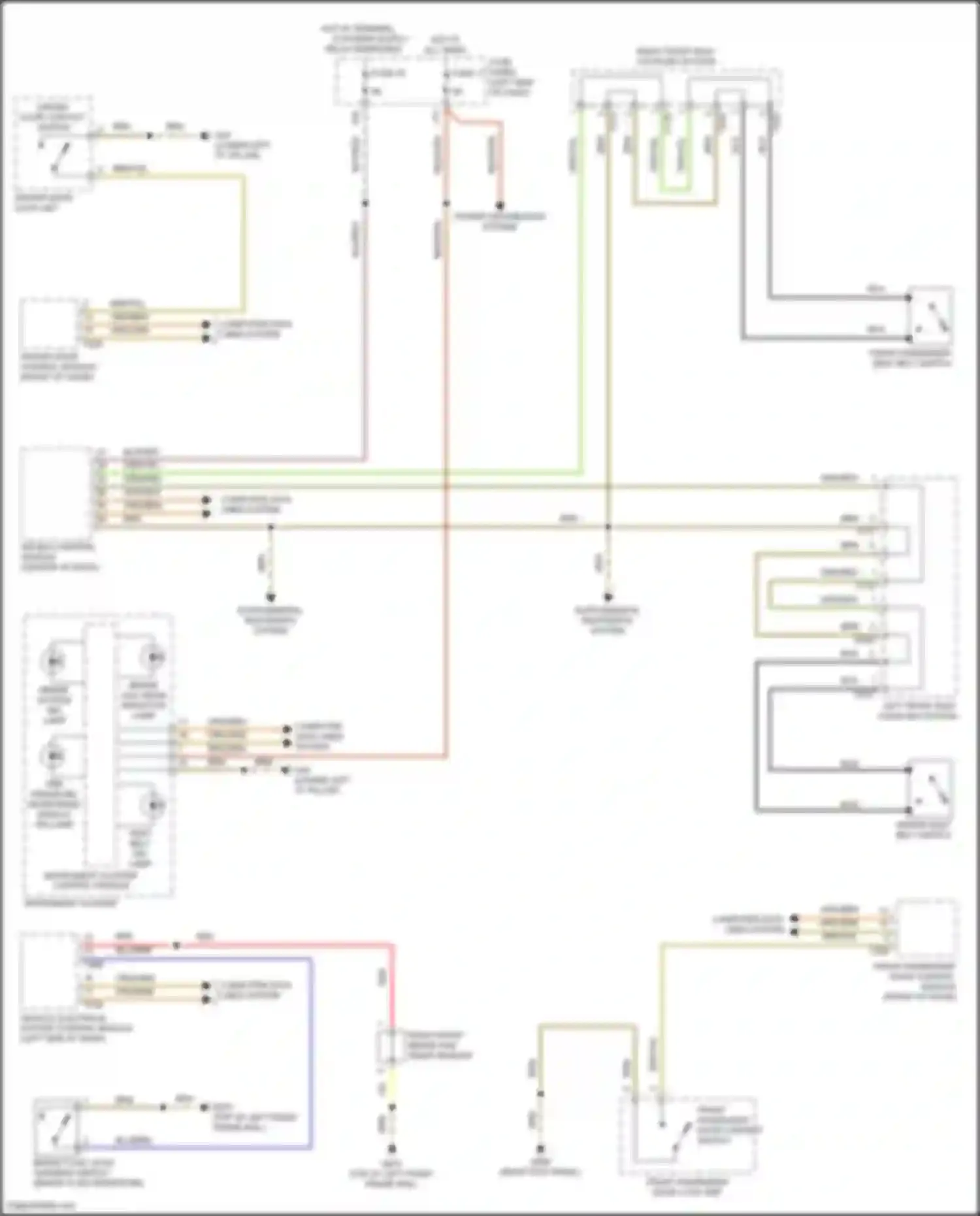 Wiring diagram computer data lines system for Volkswagen Golf R VII facelift (2017-2020) (50 of 74)