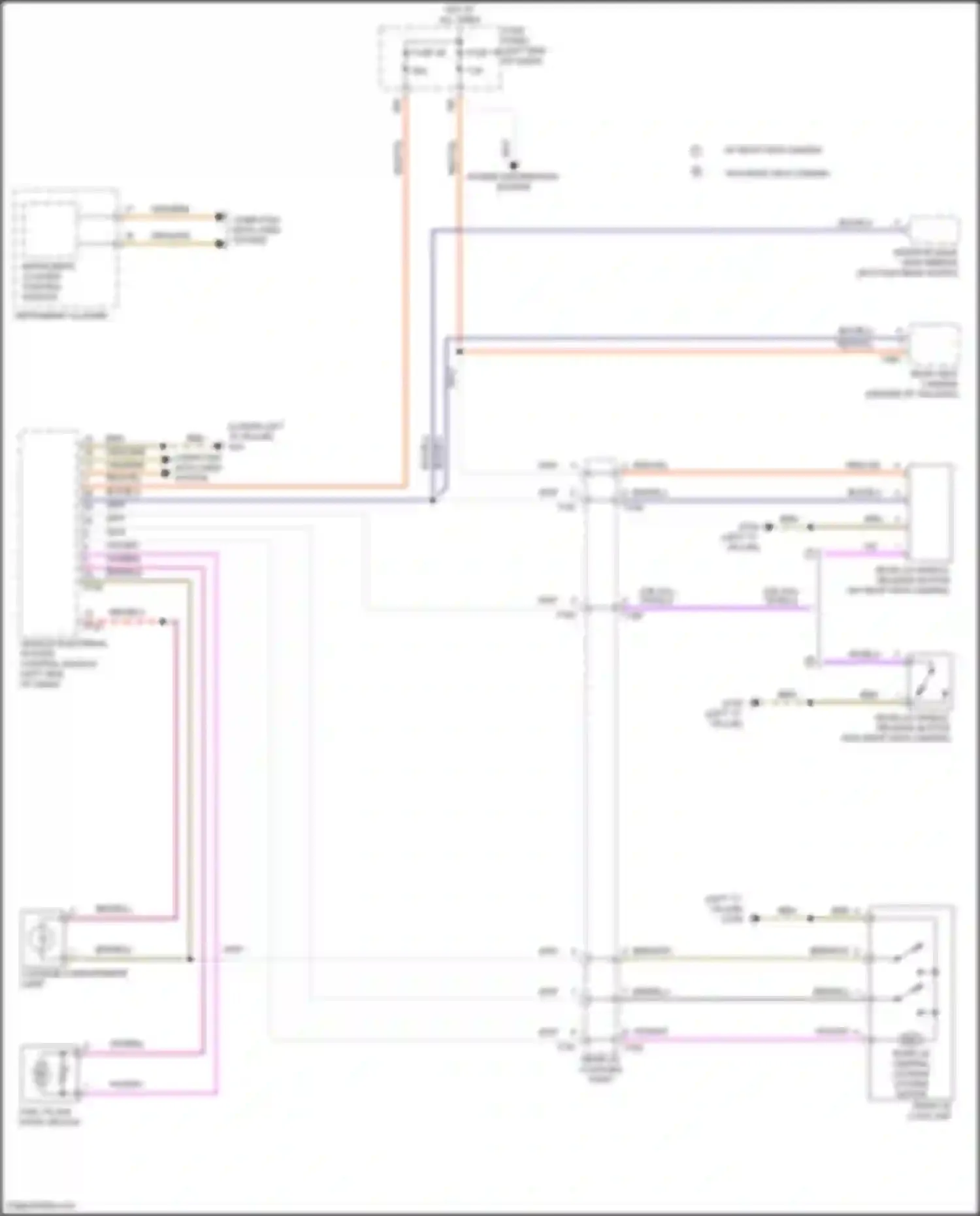 Wiring diagram computer data lines system for Volkswagen Golf R VII facelift (2017-2020) (49 of 74)