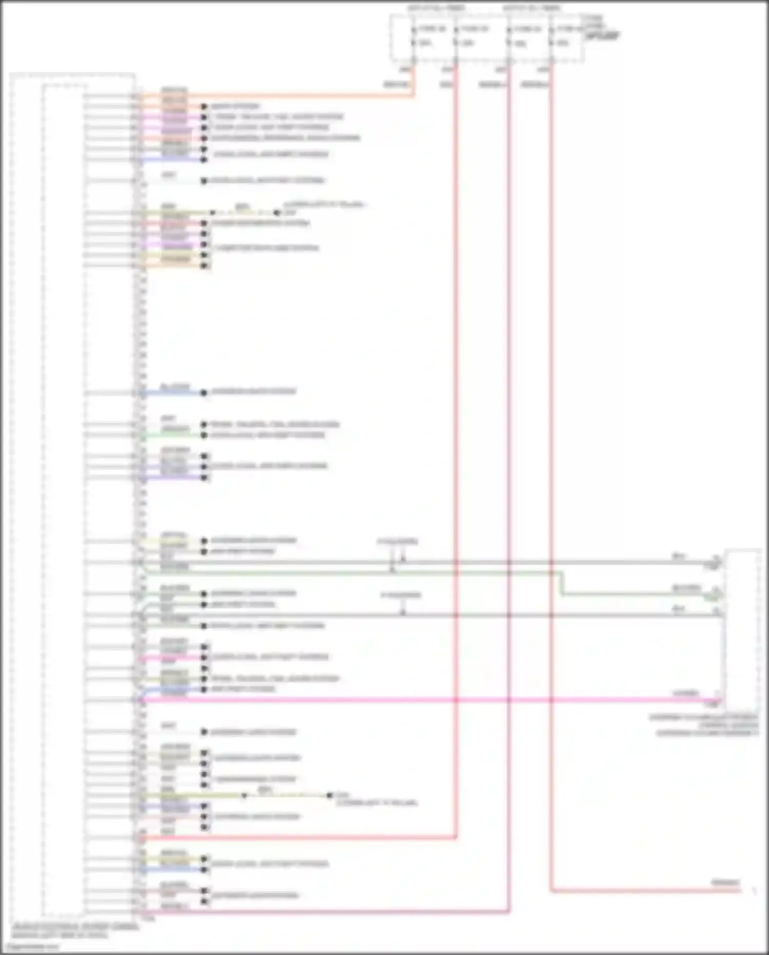 Wiring diagram computer data lines system for Volkswagen Golf R VII facelift (2017-2020) (20 of 74)