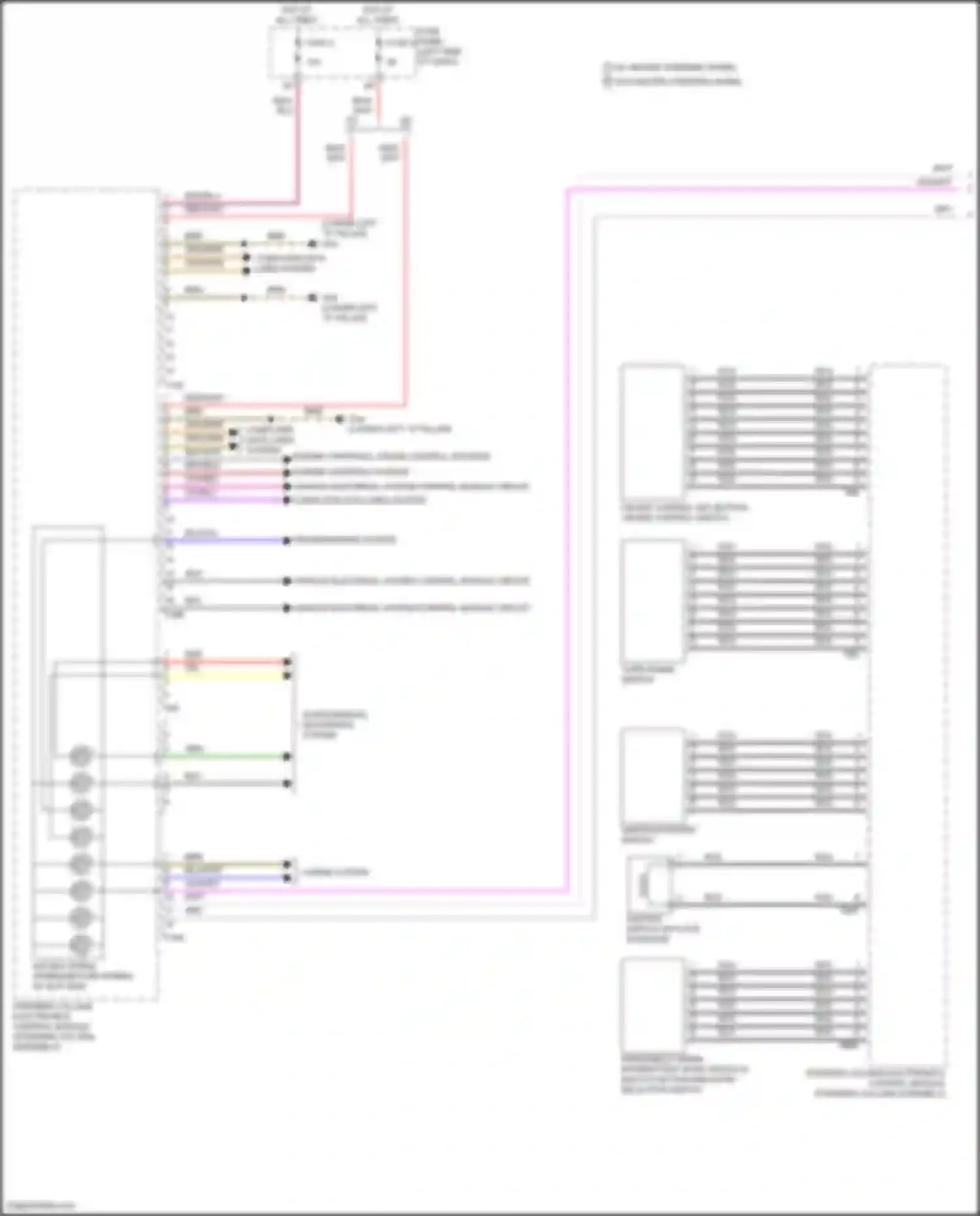 Wiring diagram computer data lines system for Volkswagen Golf R VII facelift (2017-2020) (19 of 74)