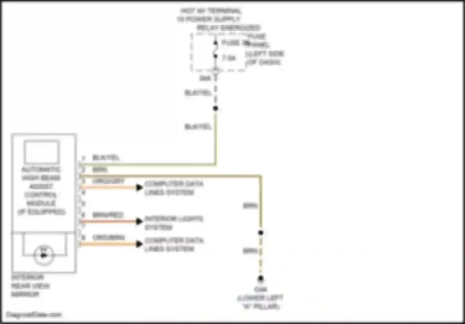 Wiring diagram computer data lines system for Volkswagen Golf R VII facelift (2017-2020) (1 of 74)