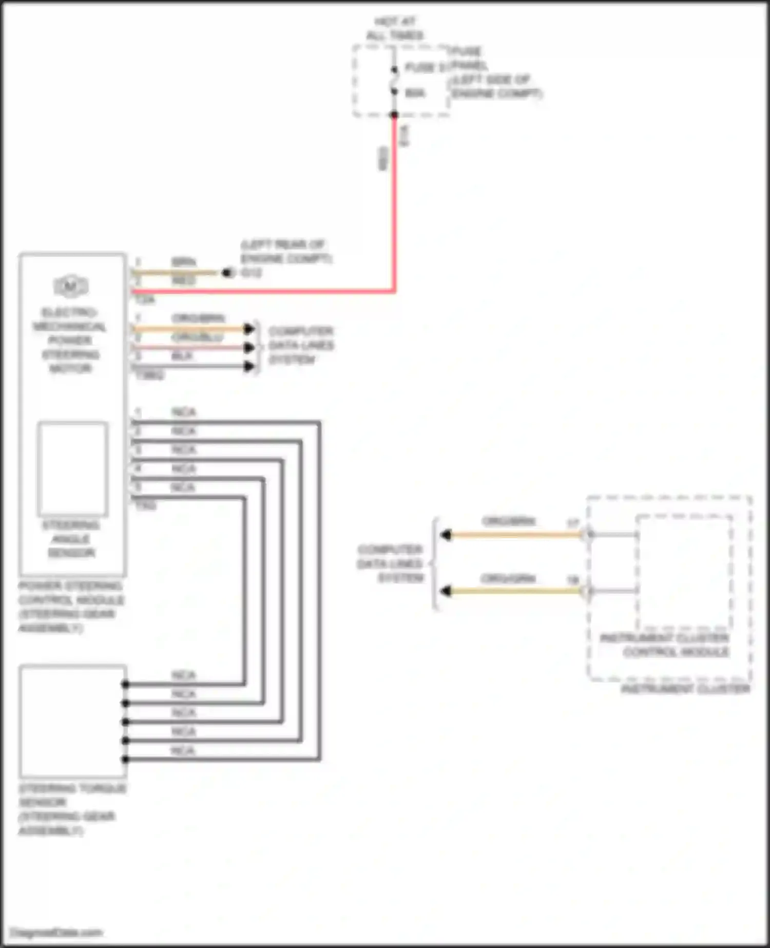 Wiring diagram computer data lines system for Volkswagen Golf R VII facelift (2017-2020) (42 of 74)