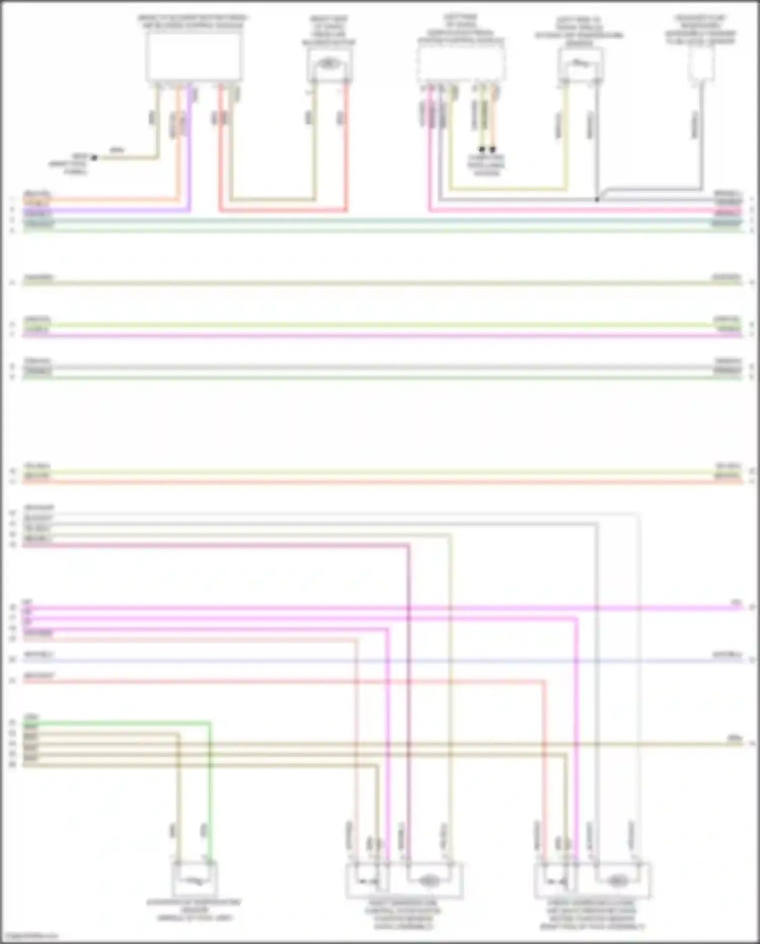 Wiring diagram computer data lines system for Volkswagen Golf R VII facelift (2017-2020) (53 of 74)