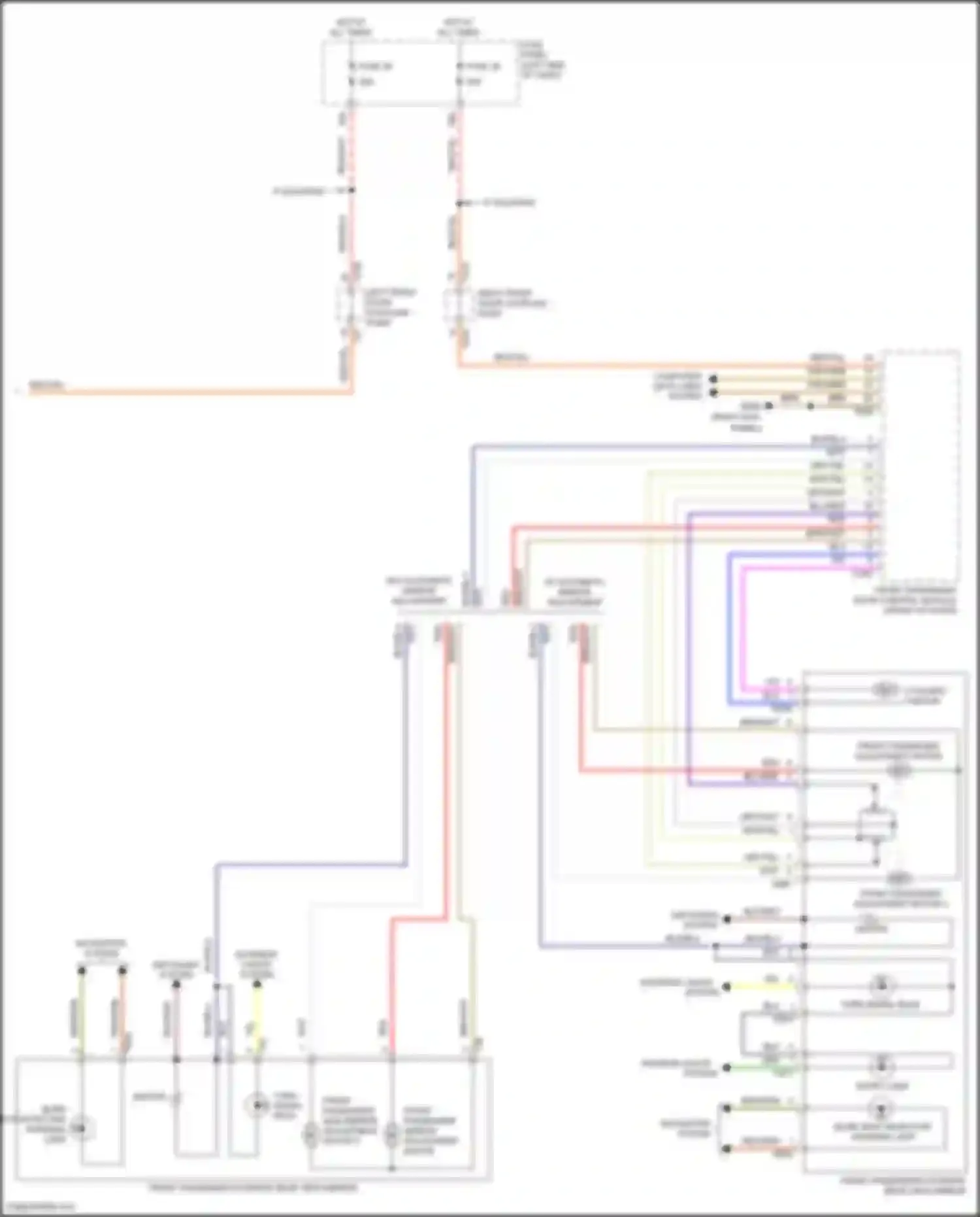 Wiring diagram computer data lines system for Volkswagen Golf R VII facelift (2017-2020) (8 of 74)