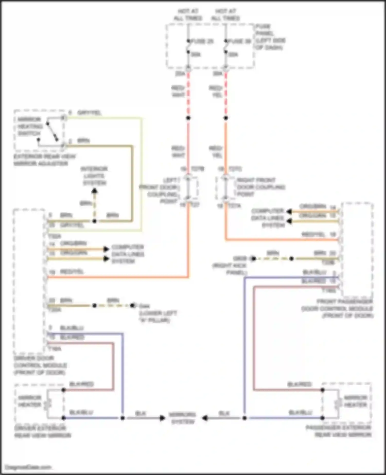 Wiring diagram computer data lines system for Volkswagen Golf R VII facelift (2017-2020) (36 of 74)