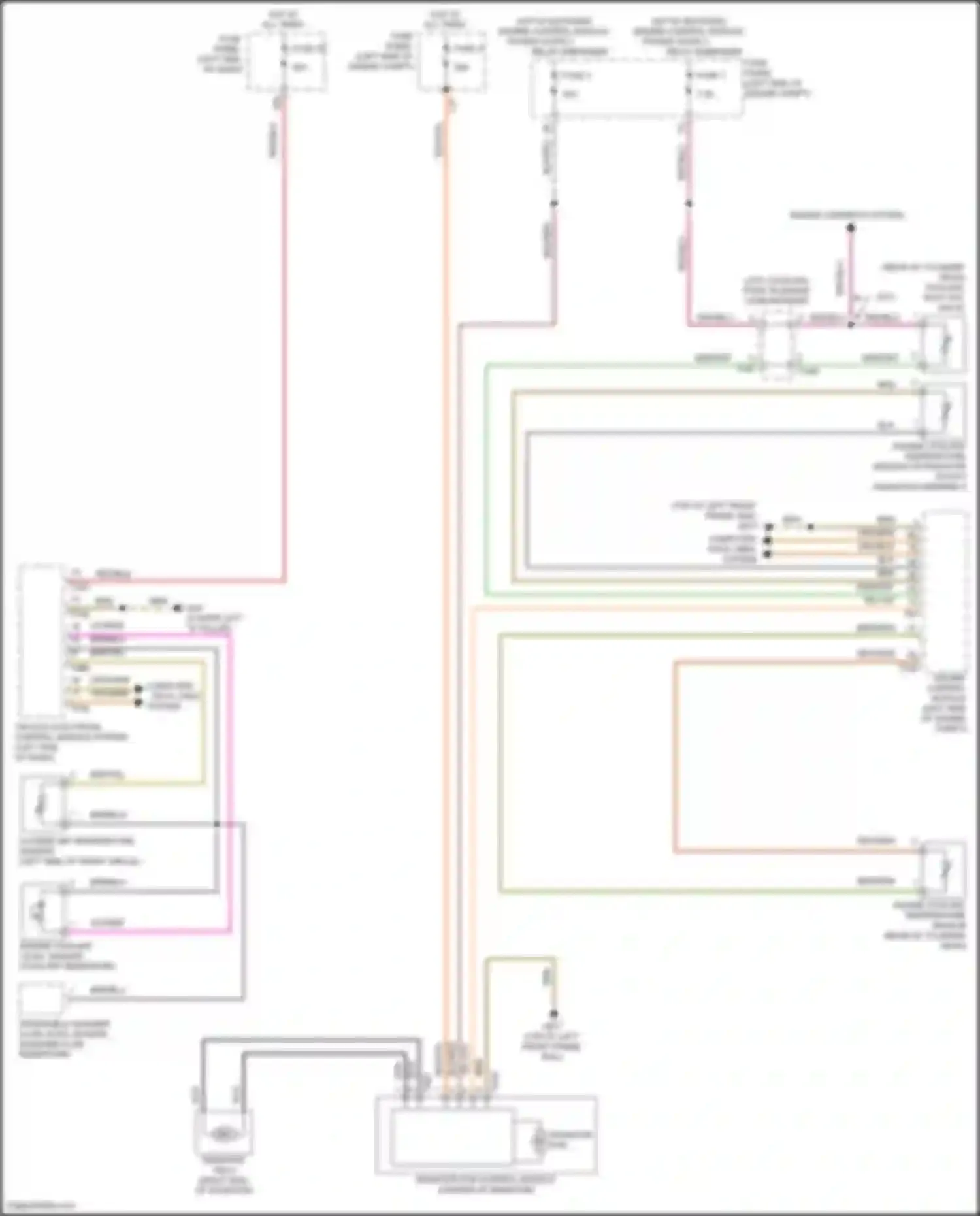 Wiring diagram computer data lines system for Volkswagen Golf R VII facelift (2017-2020) (54 of 74)