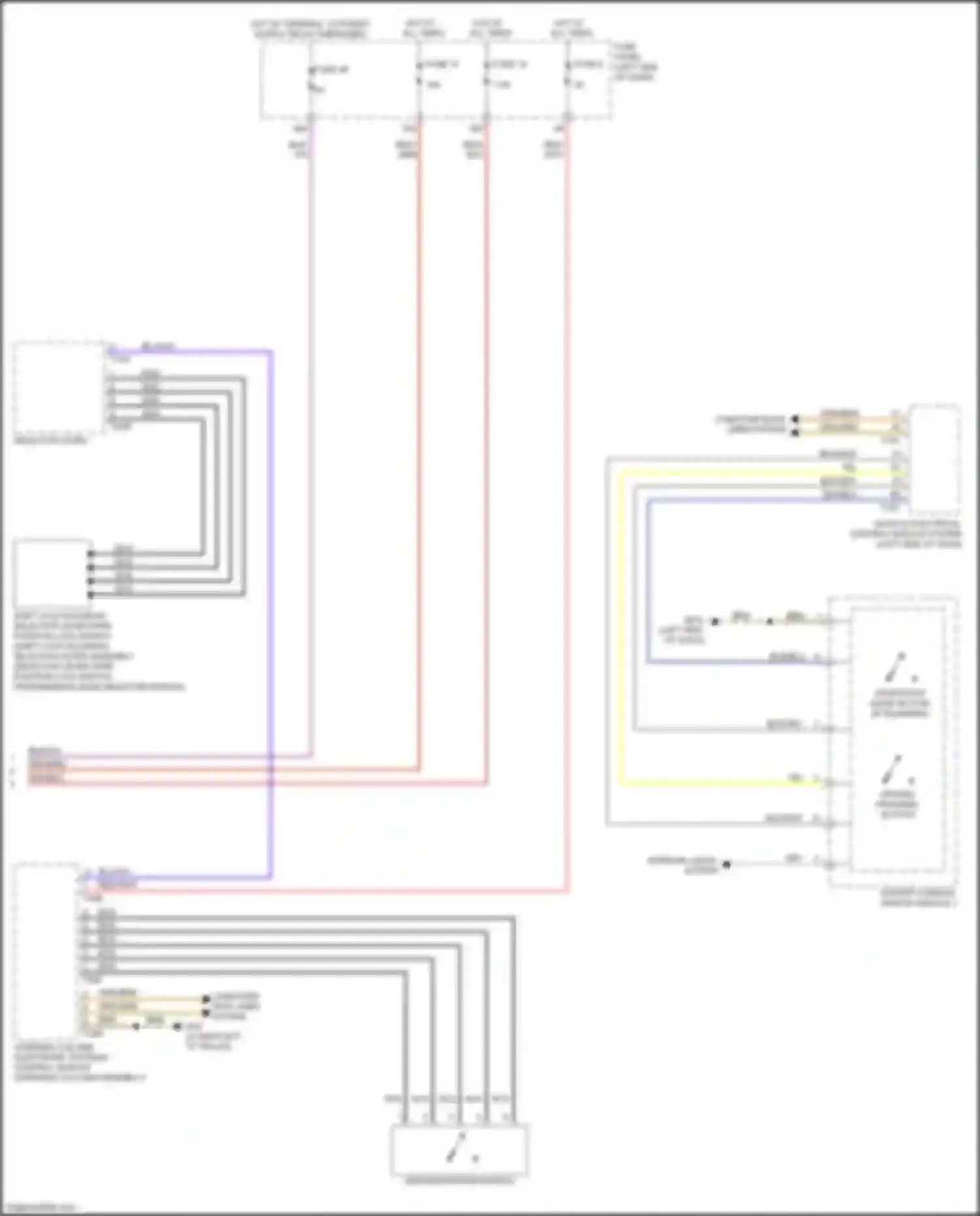 Wiring diagram computer data lines system for Volkswagen Golf R VII facelift (2017-2020) (18 of 74)