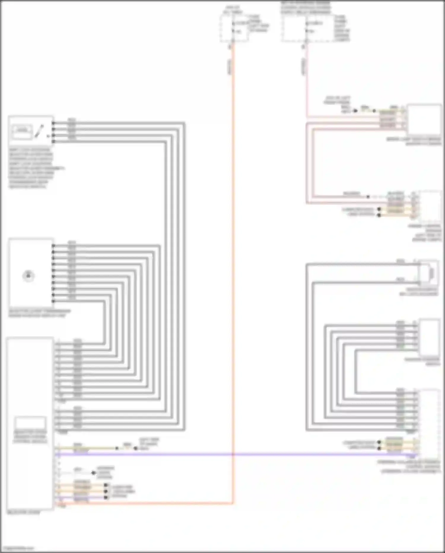 Wiring diagram computer data lines system for Volkswagen Golf R VII facelift (2017-2020) (60 of 74)