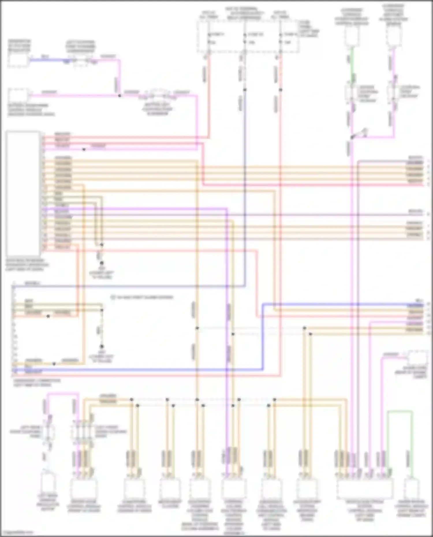 Wiring diagram data bus on board diagnostic interface for Volkswagen Golf R VII facelift (2017-2020) (1 of 4)