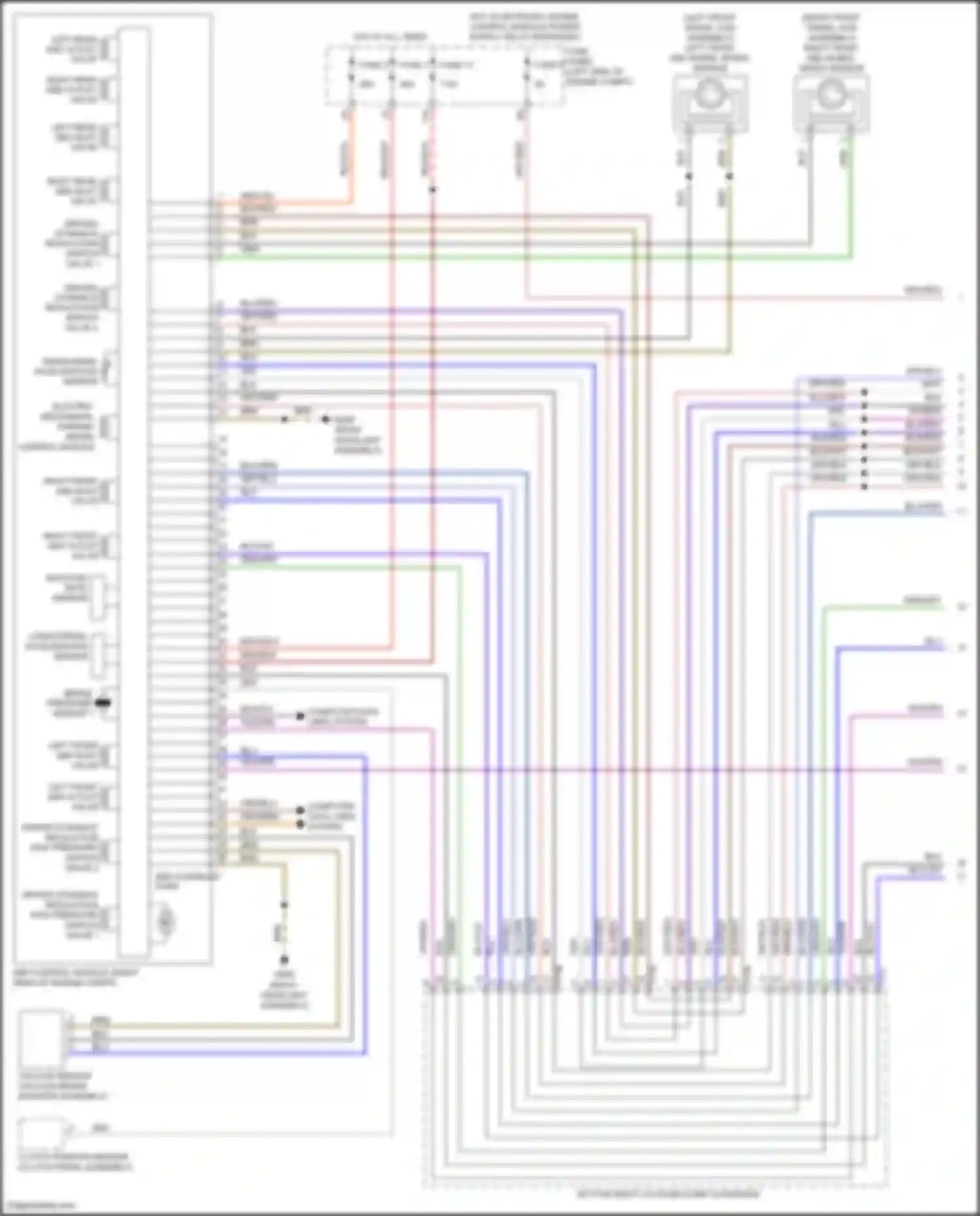 Wiring diagram driving dynamics regulation switch valve 1 for Volkswagen Golf R VII facelift (2017-2020) (1 of 1)