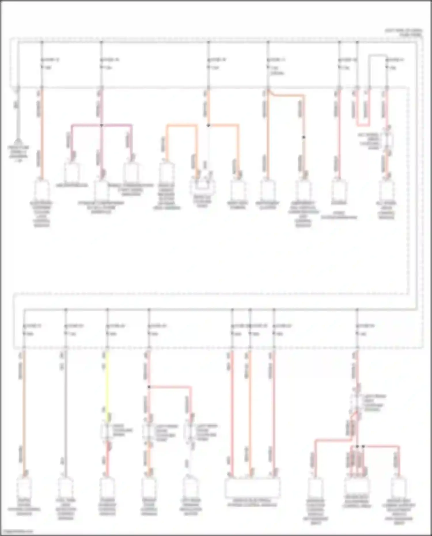 Wiring diagram electronic steering column lock control module for Volkswagen Golf R VII facelift (2017-2020) (5 of 7)
