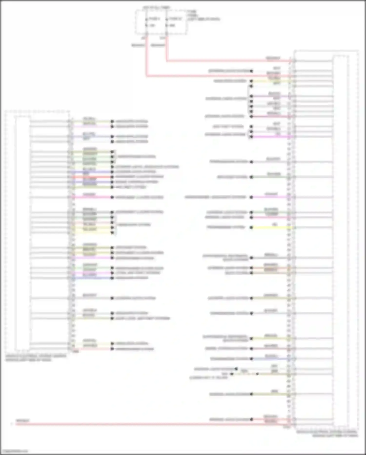 Wiring diagram engine controls system for Volkswagen Golf R VII facelift (2017-2020) (4 of 4)