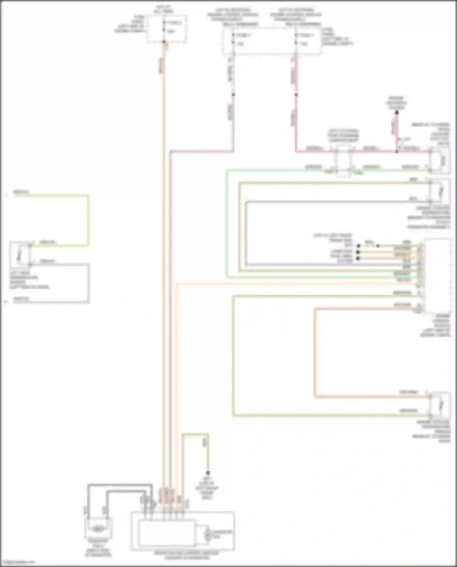 Wiring diagram engine controls system for Volkswagen Golf R VII facelift (2017-2020) (1 of 4)