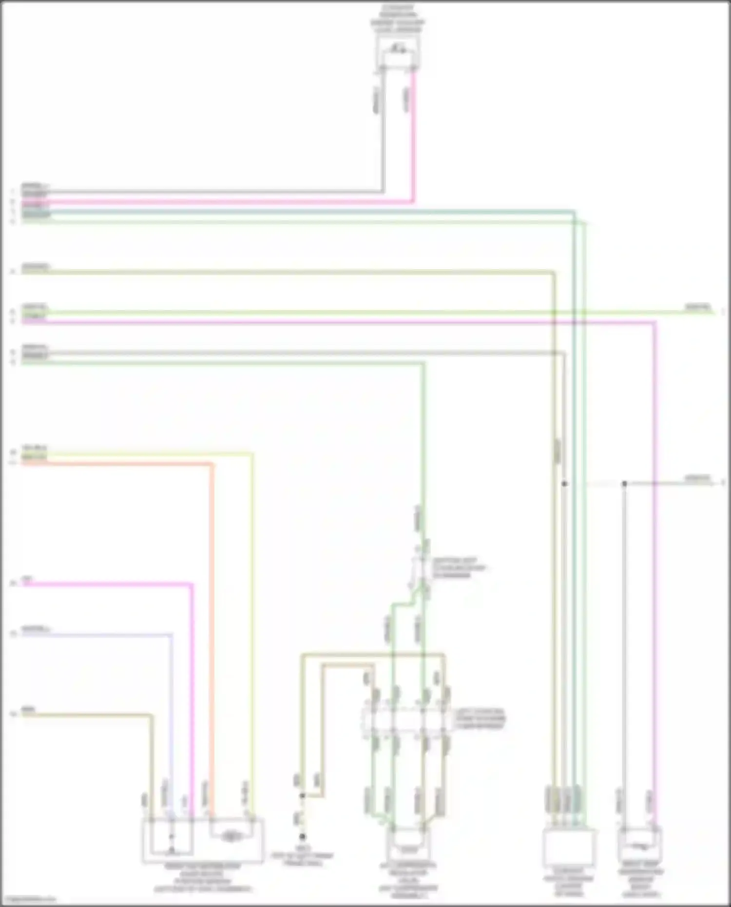 Wiring diagram engine coolant level sensor for Volkswagen Golf R VII facelift (2017-2020) (1 of 3)