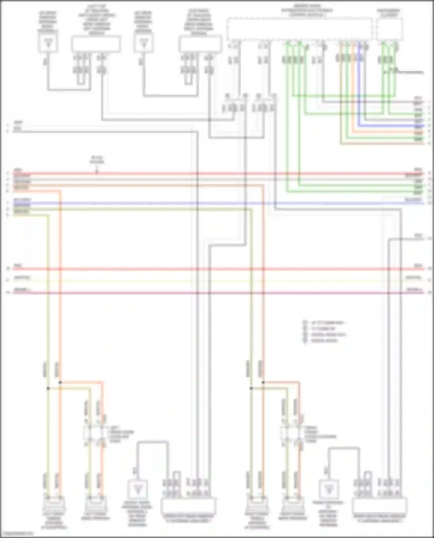 Wiring diagram information electronics control module 1 for Volkswagen Golf R VII facelift (2017-2020) (4 of 13)