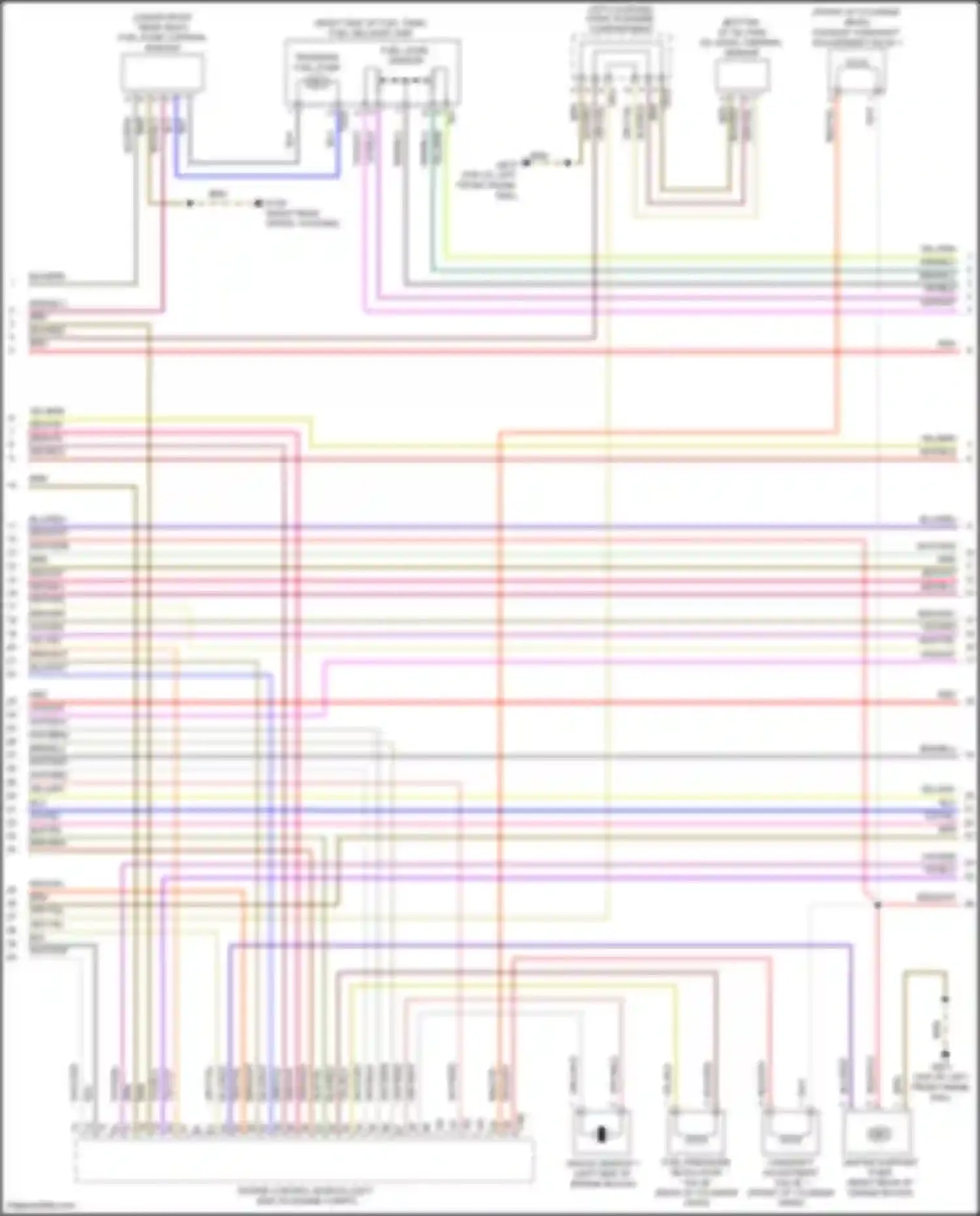 Wiring diagram left coupling point in engine compartment for Volkswagen Golf R VII facelift (2017-2020) (16 of 16)