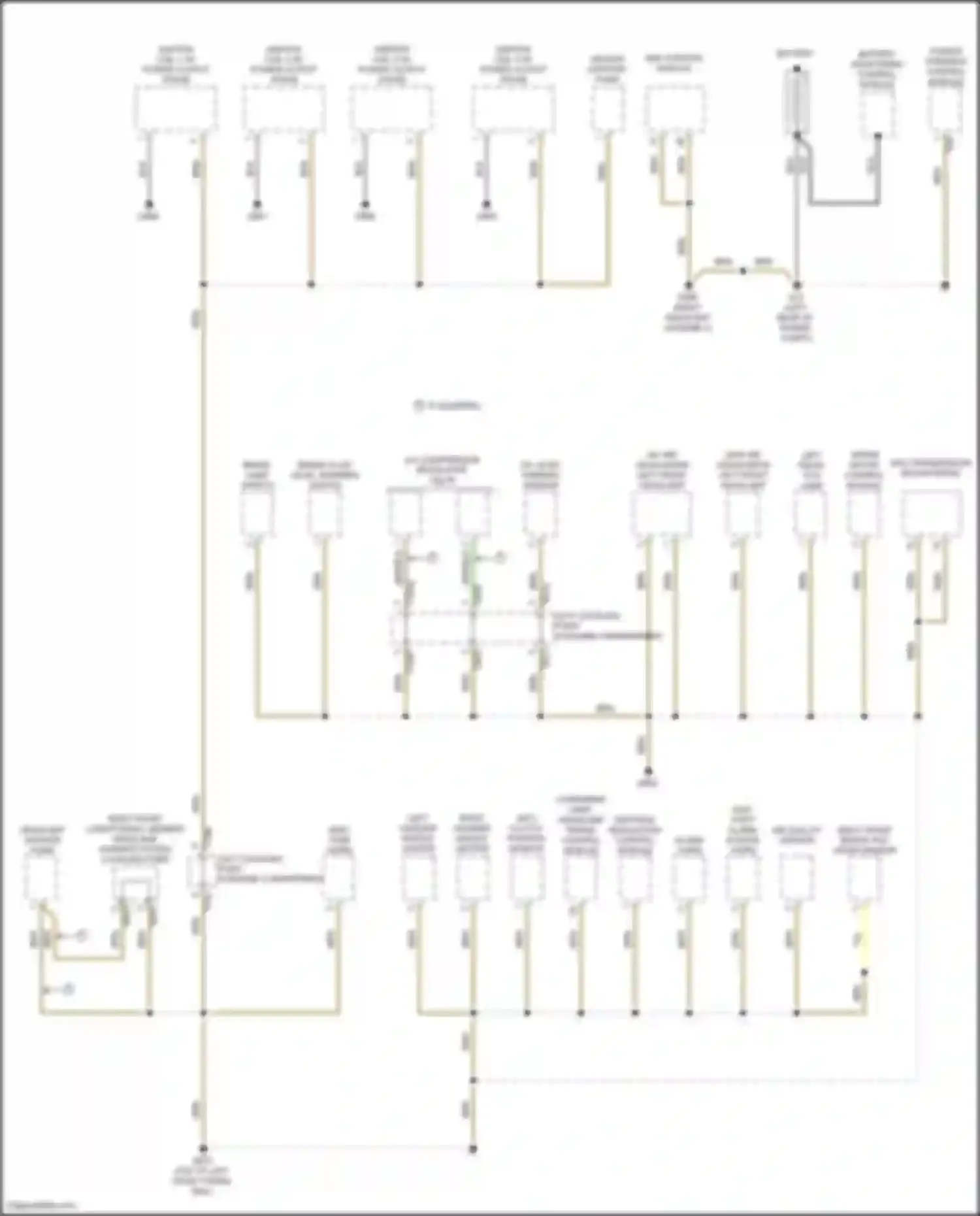 Wiring diagram left front fog lamp for Volkswagen Golf R VII facelift (2017-2020) (1 of 3)