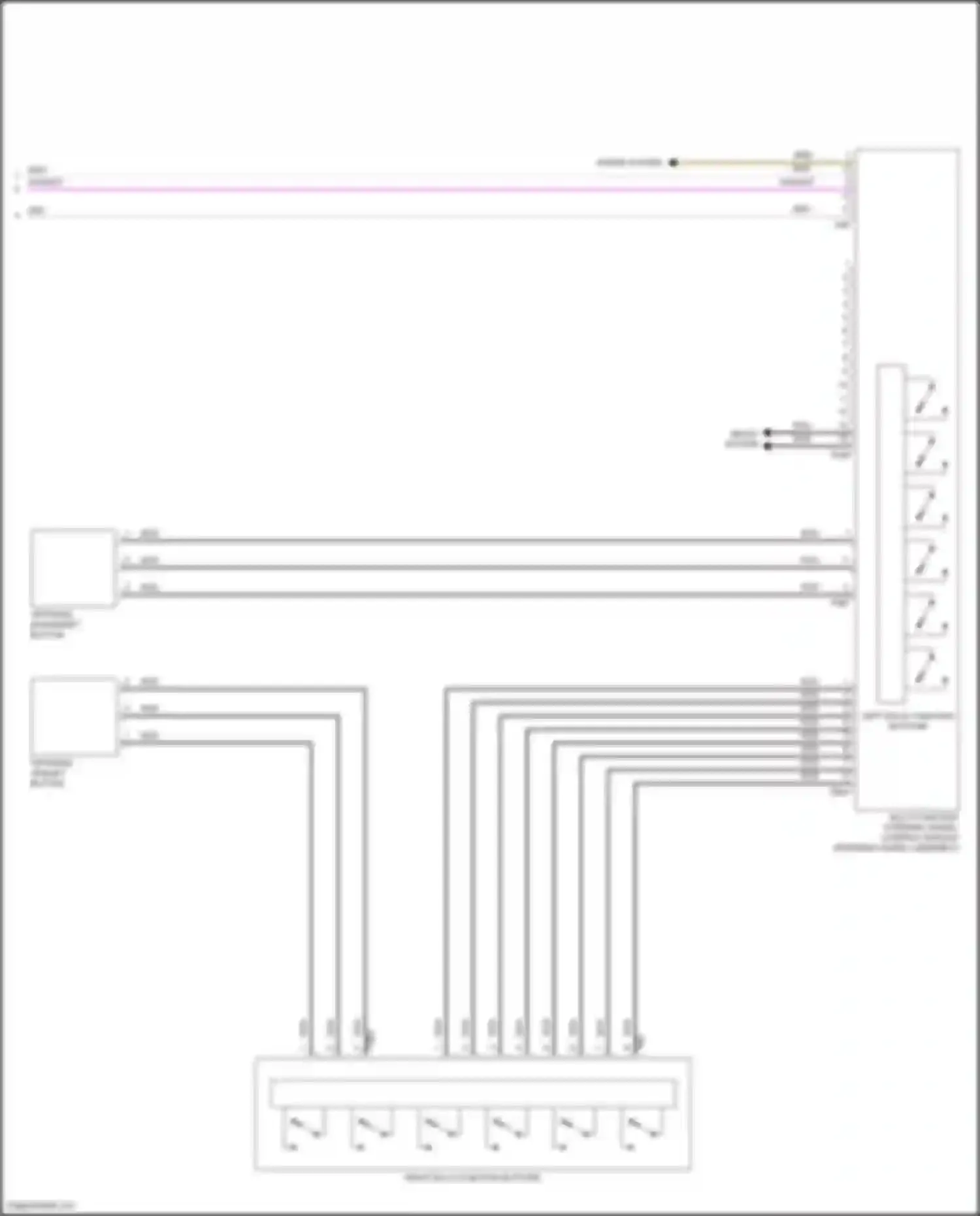 Wiring diagram multi-function steering wheel control module for Volkswagen Golf R VII facelift (2017-2020) (3 of 3)