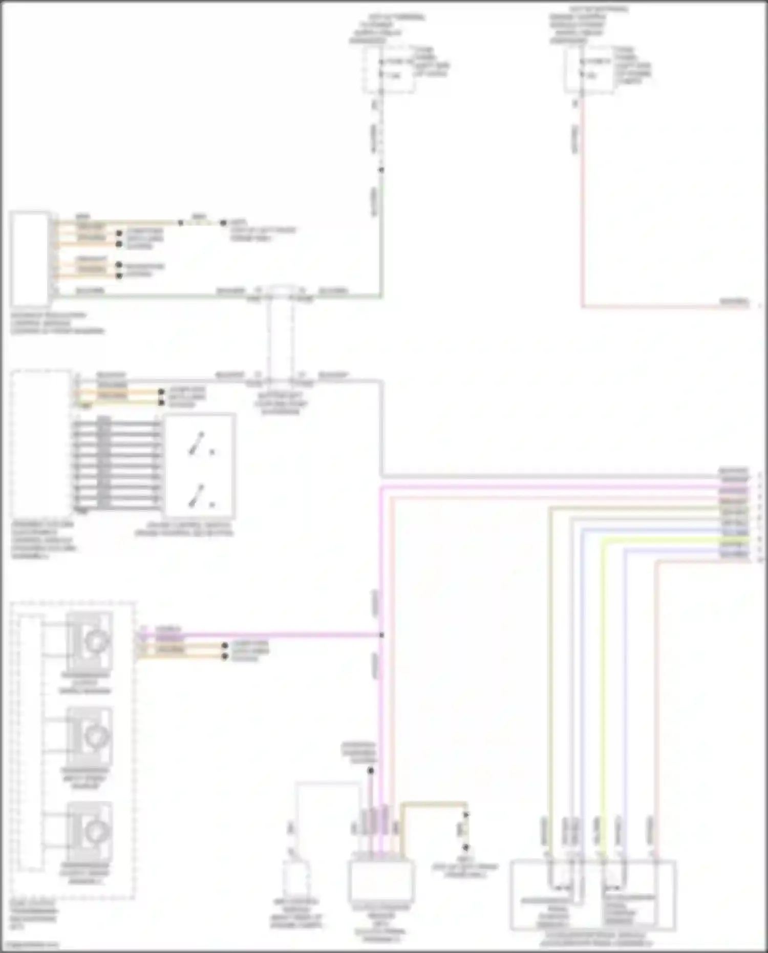 Wiring diagram navigation system for Volkswagen Golf R VII facelift (2017-2020) (1 of 7)