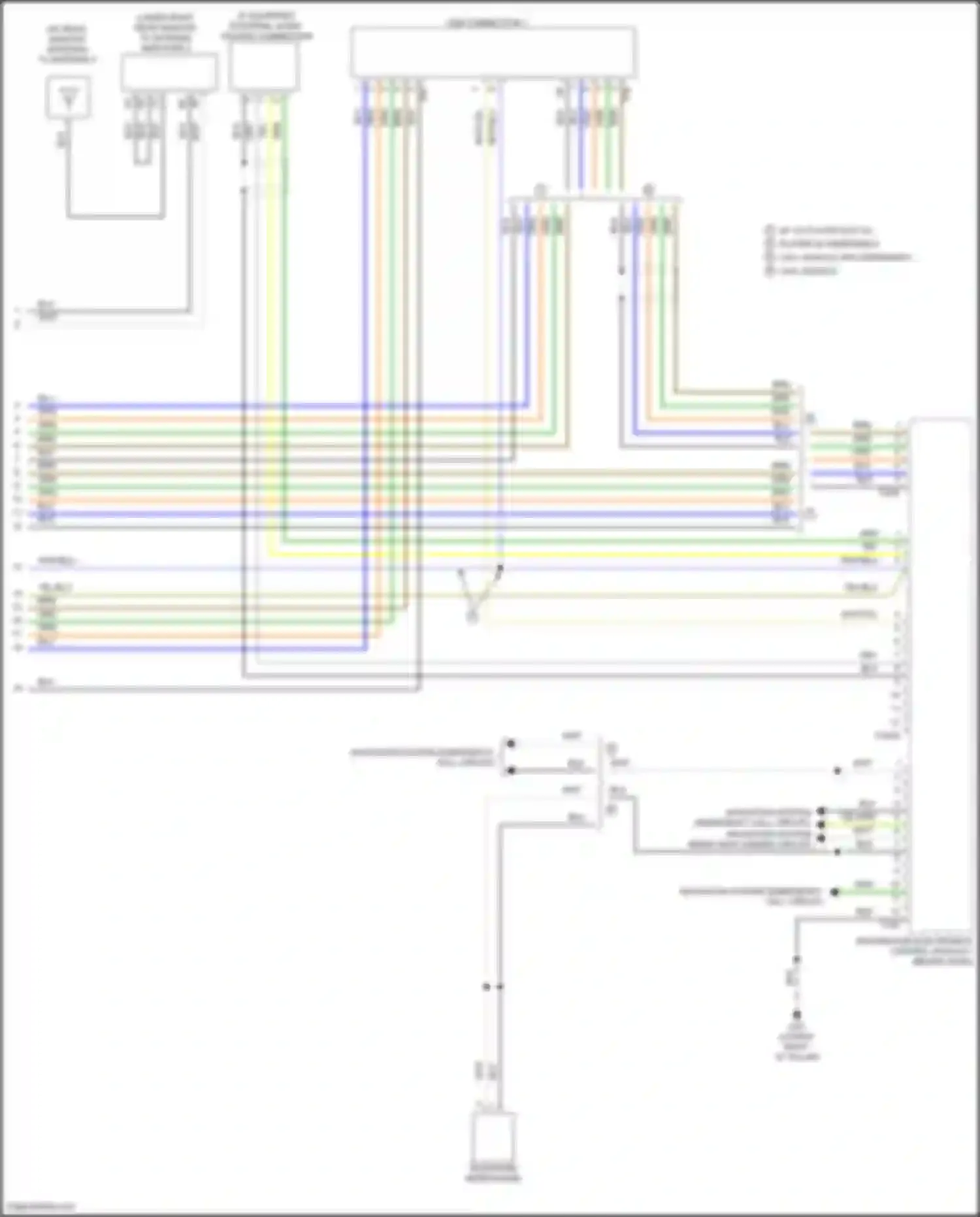 Wiring diagram navigation system for Volkswagen Golf R VII facelift (2017-2020) (2 of 7)