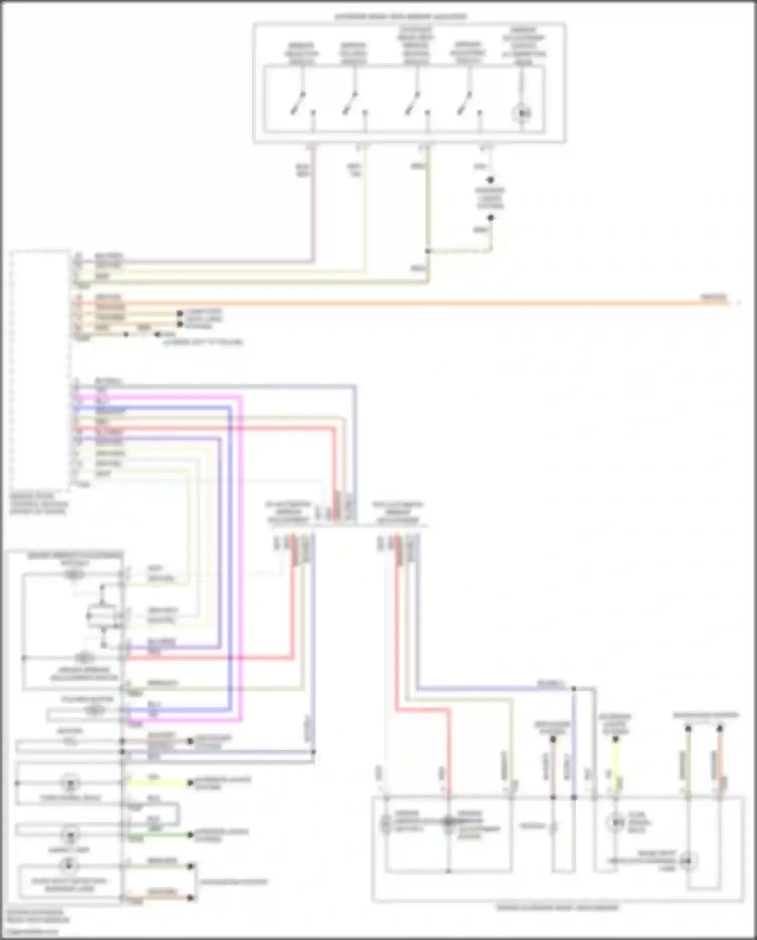 Wiring diagram navigation system for Volkswagen Golf R VII facelift (2017-2020) (4 of 7)