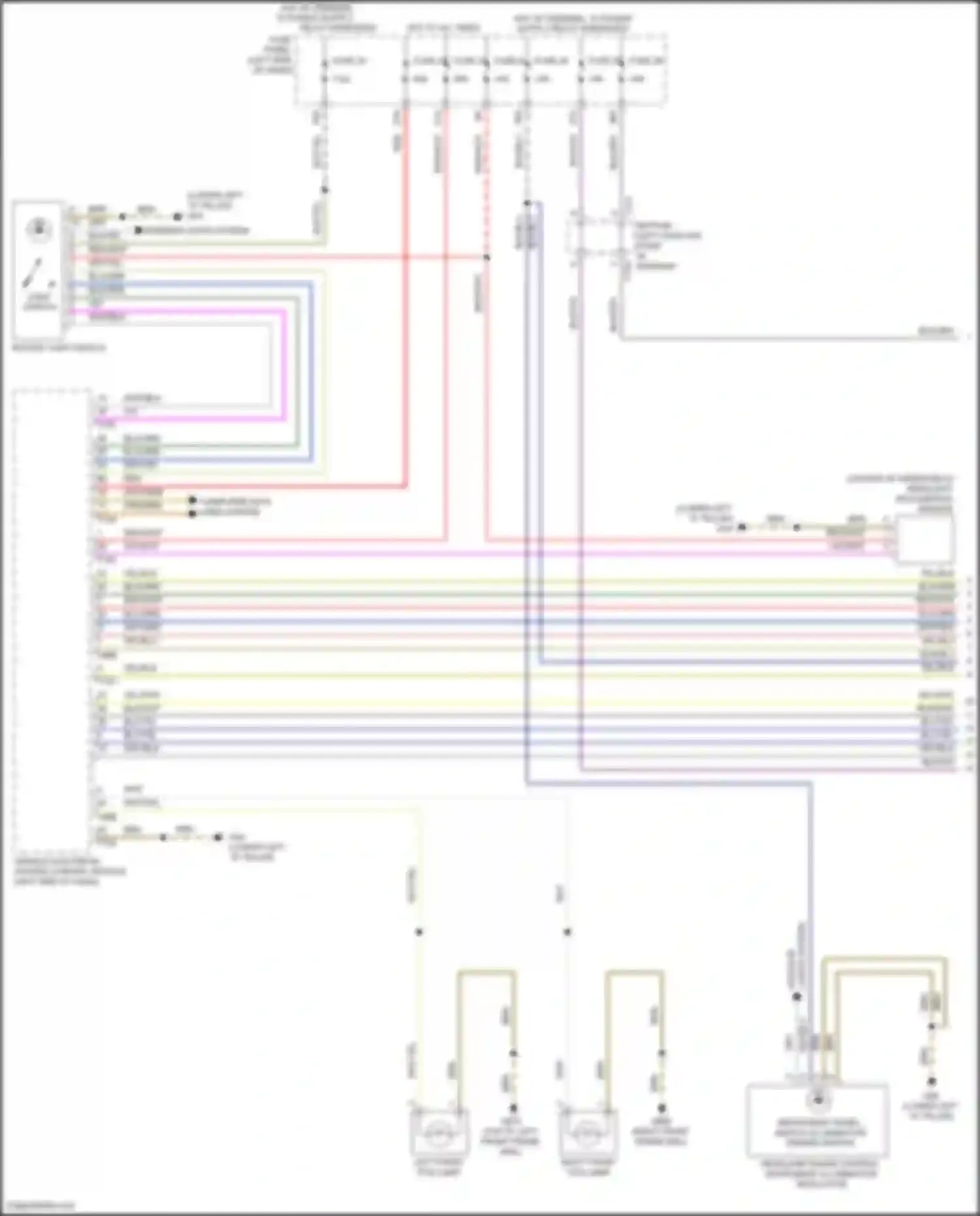 Wiring diagram rain/light recognition sensor for Volkswagen Golf R VII facelift (2017-2020) (3 of 6)