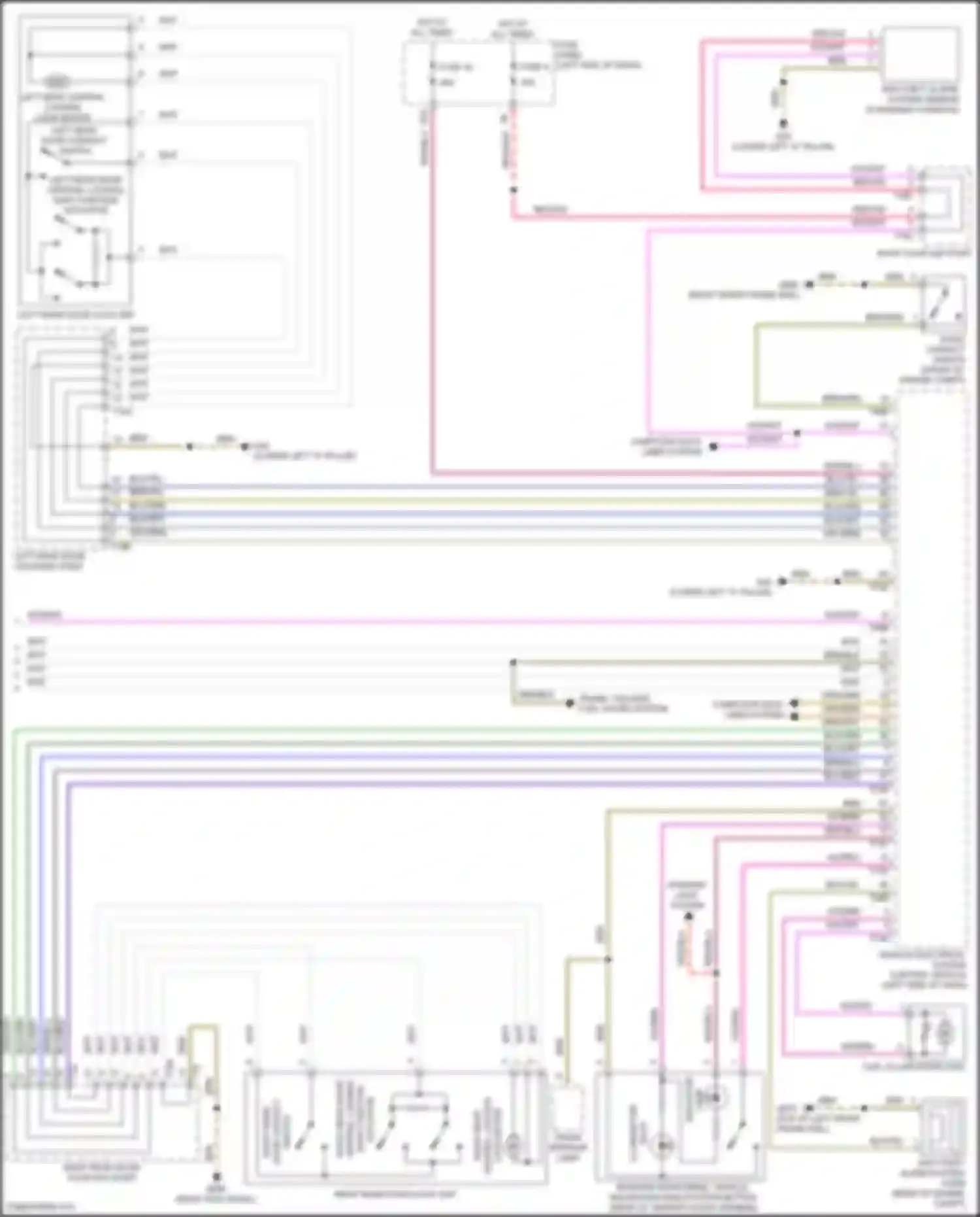 Wiring diagram safe function for Volkswagen Golf R VII facelift (2017-2020) (1 of 2)