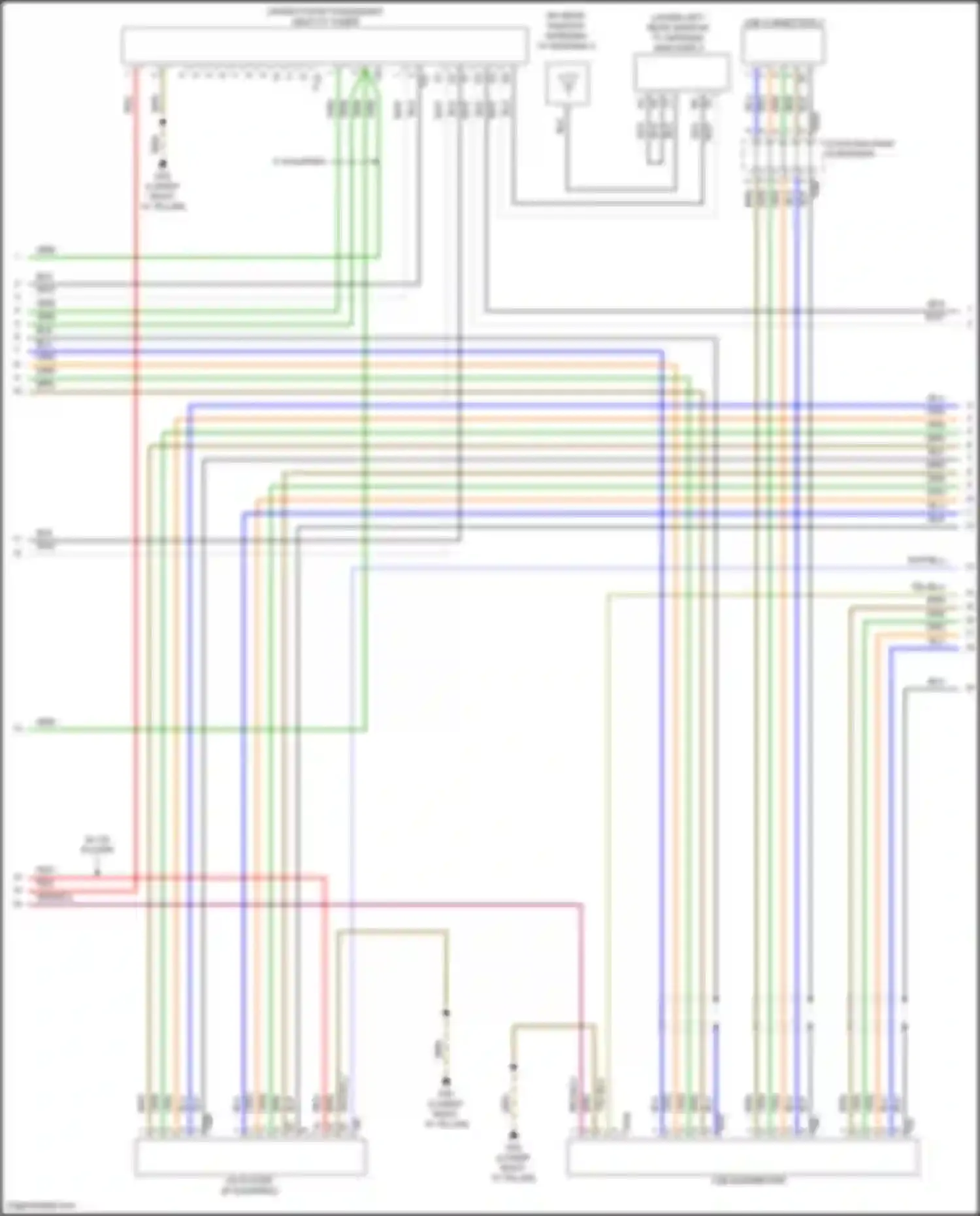 Wiring diagram usb connection 2 for Volkswagen Golf R VII facelift (2017-2020) (1 of 4)