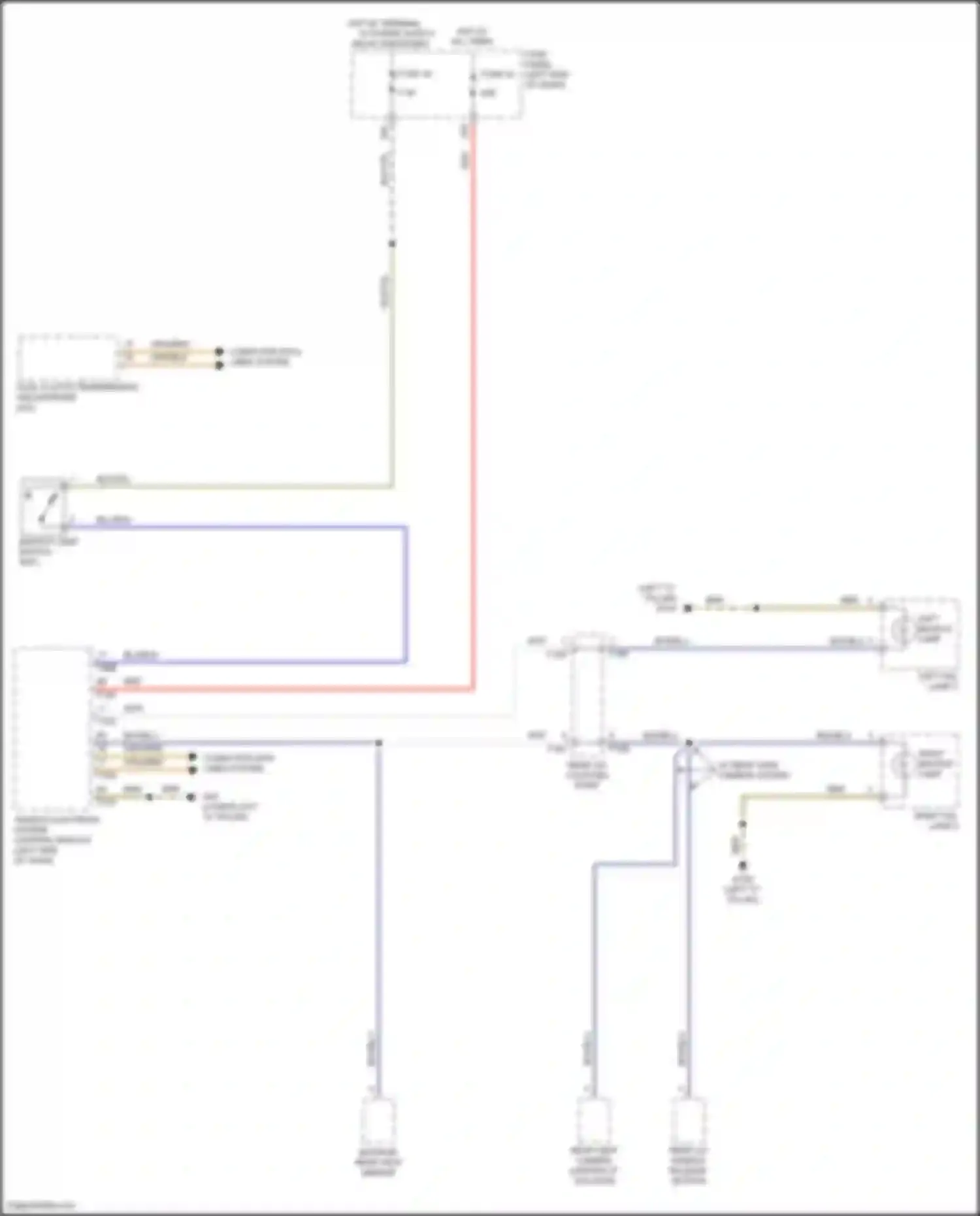 Wiring diagram w/ rear view camera system for Volkswagen Golf R VII facelift (2017-2020) (1 of 1)
